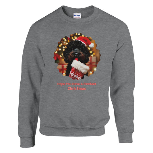 Cockapoo Black Christmas Sweatshirt - Petselfie