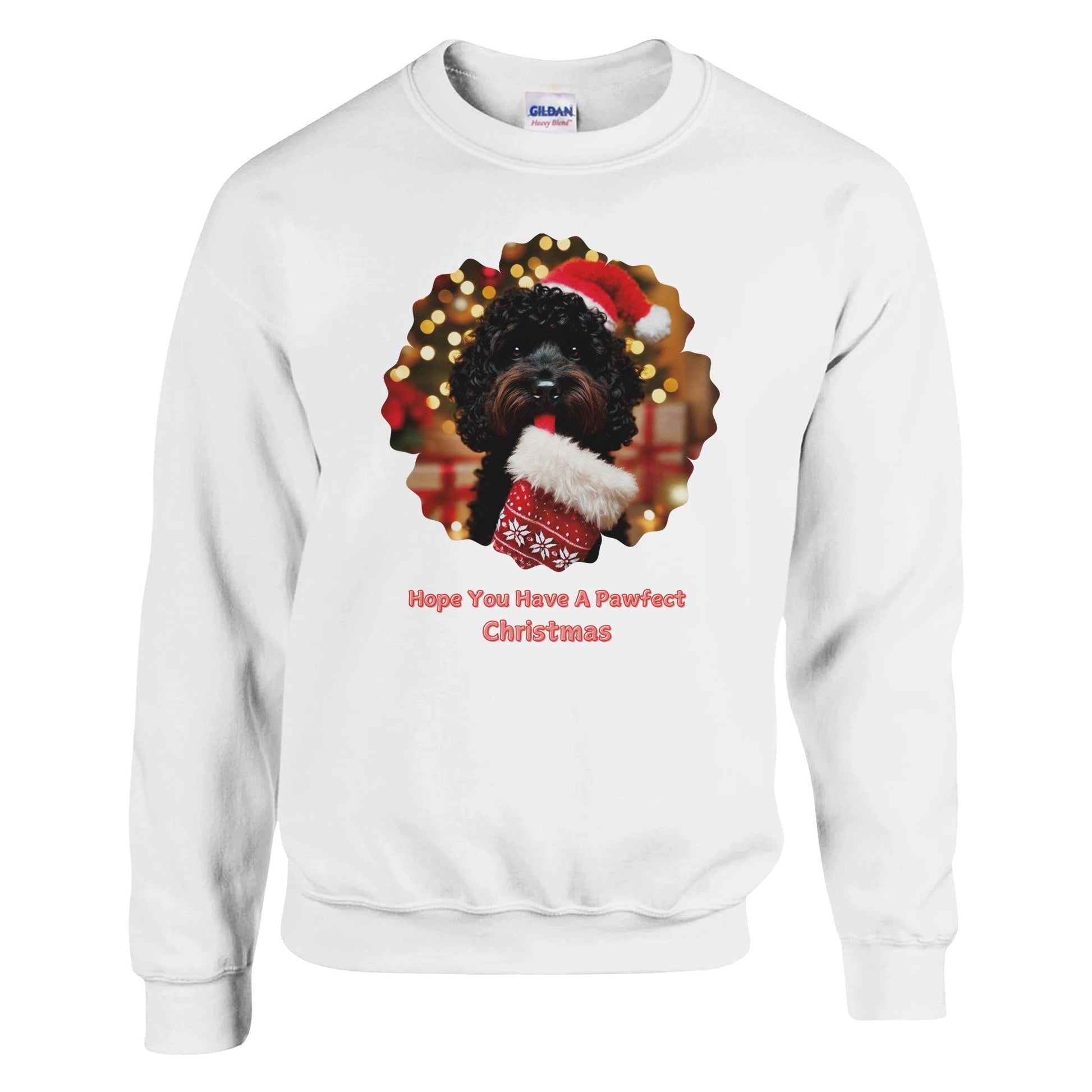 Cockapoo Black Christmas Sweatshirt - Petselfie