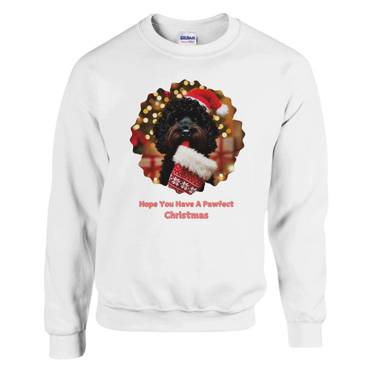 Cockapoo Black Christmas Sweatshirt - Petselfie