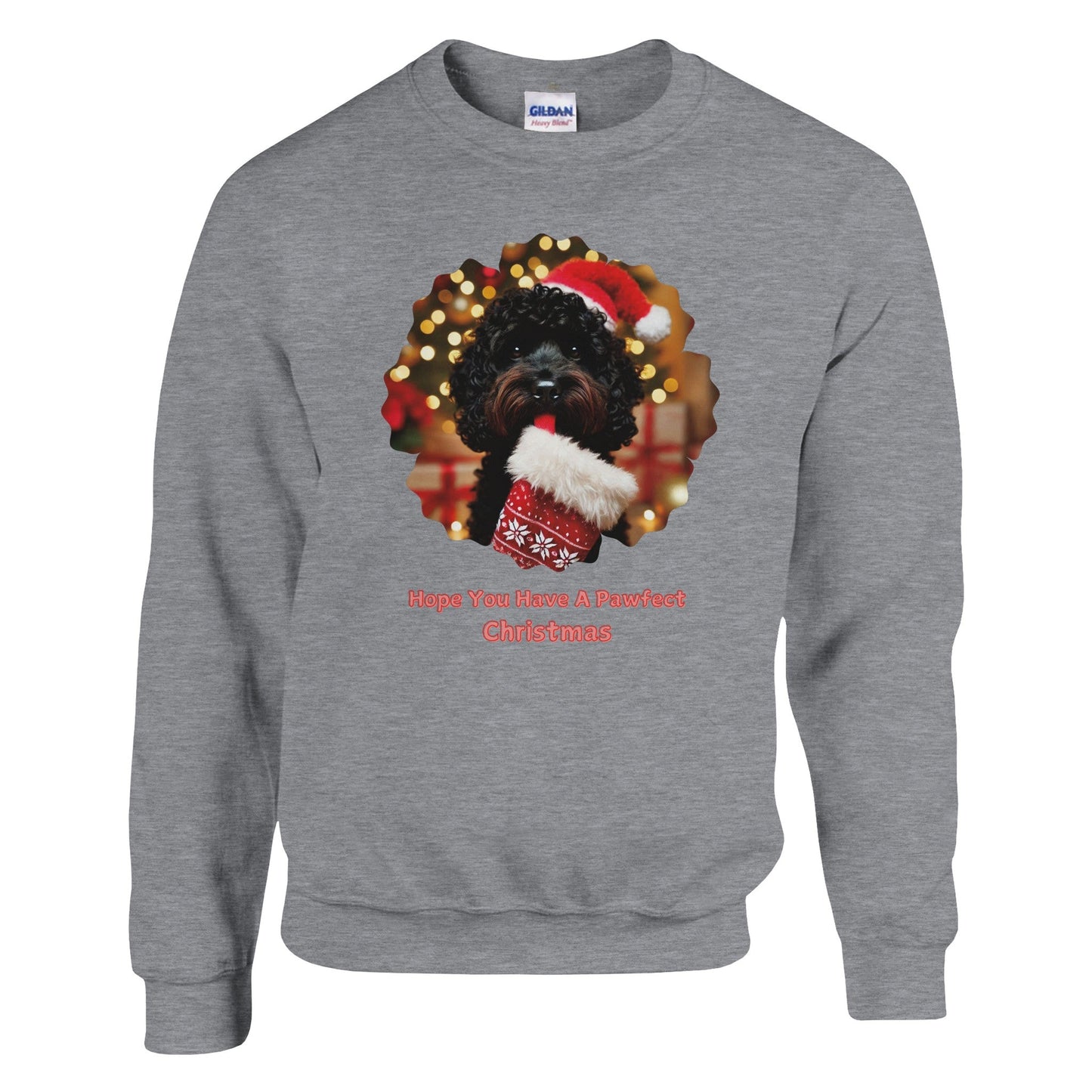 Cockapoo Black Christmas Sweatshirt - Petselfie