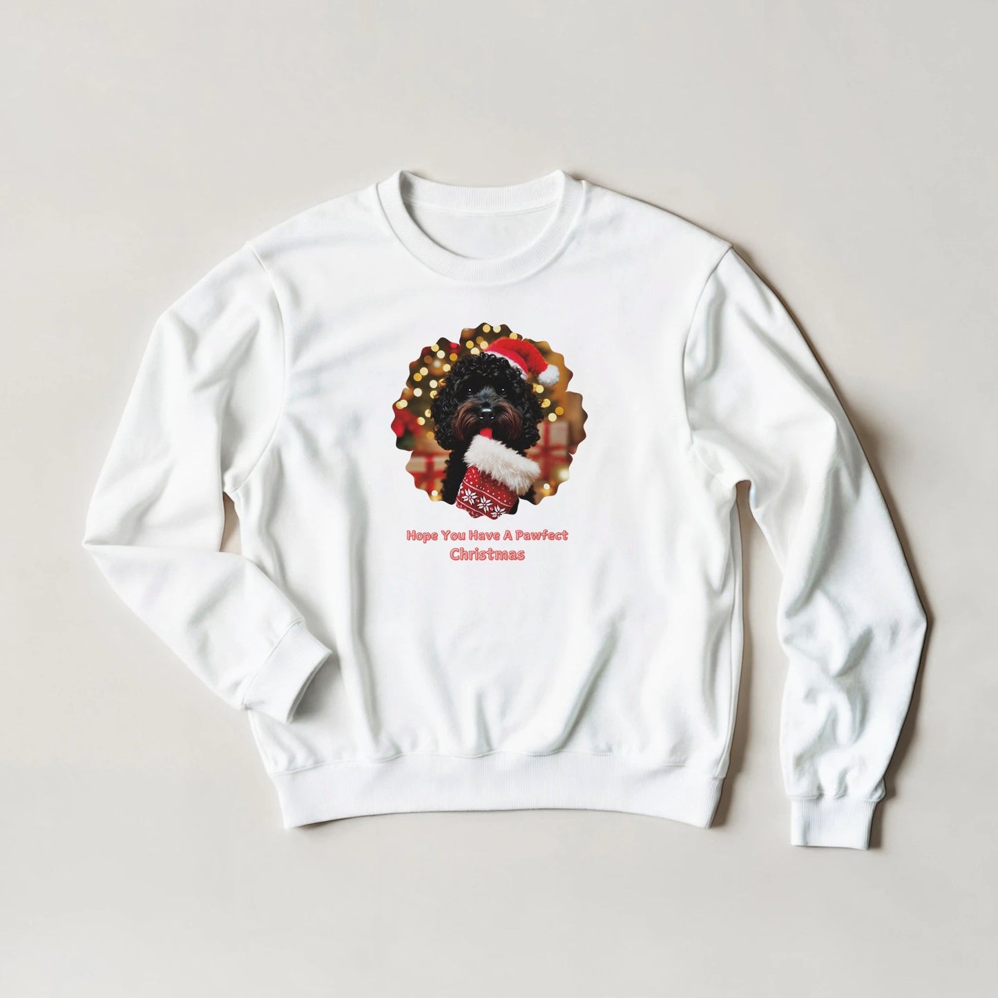 Cockapoo Black Christmas Sweatshirt - Petselfie