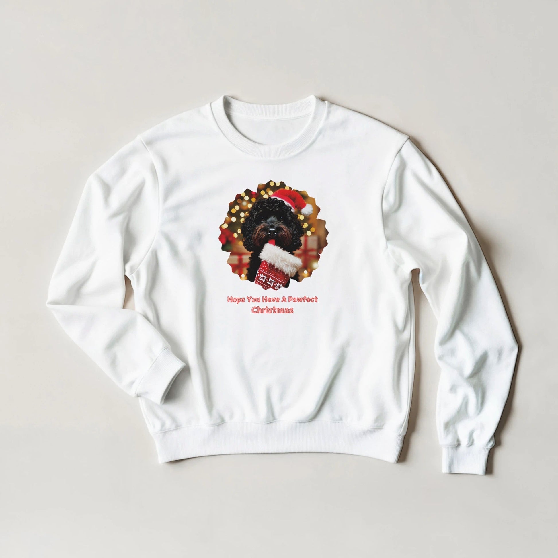 Cockapoo Black Christmas Sweatshirt - Petselfie