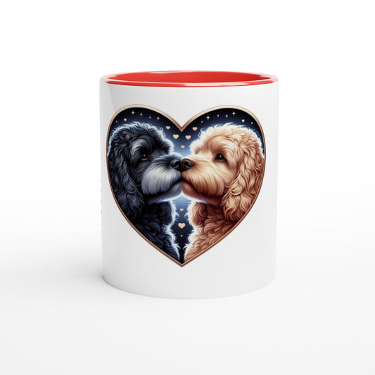 Cockapoo Kissing Valentine Mug - Petselfie