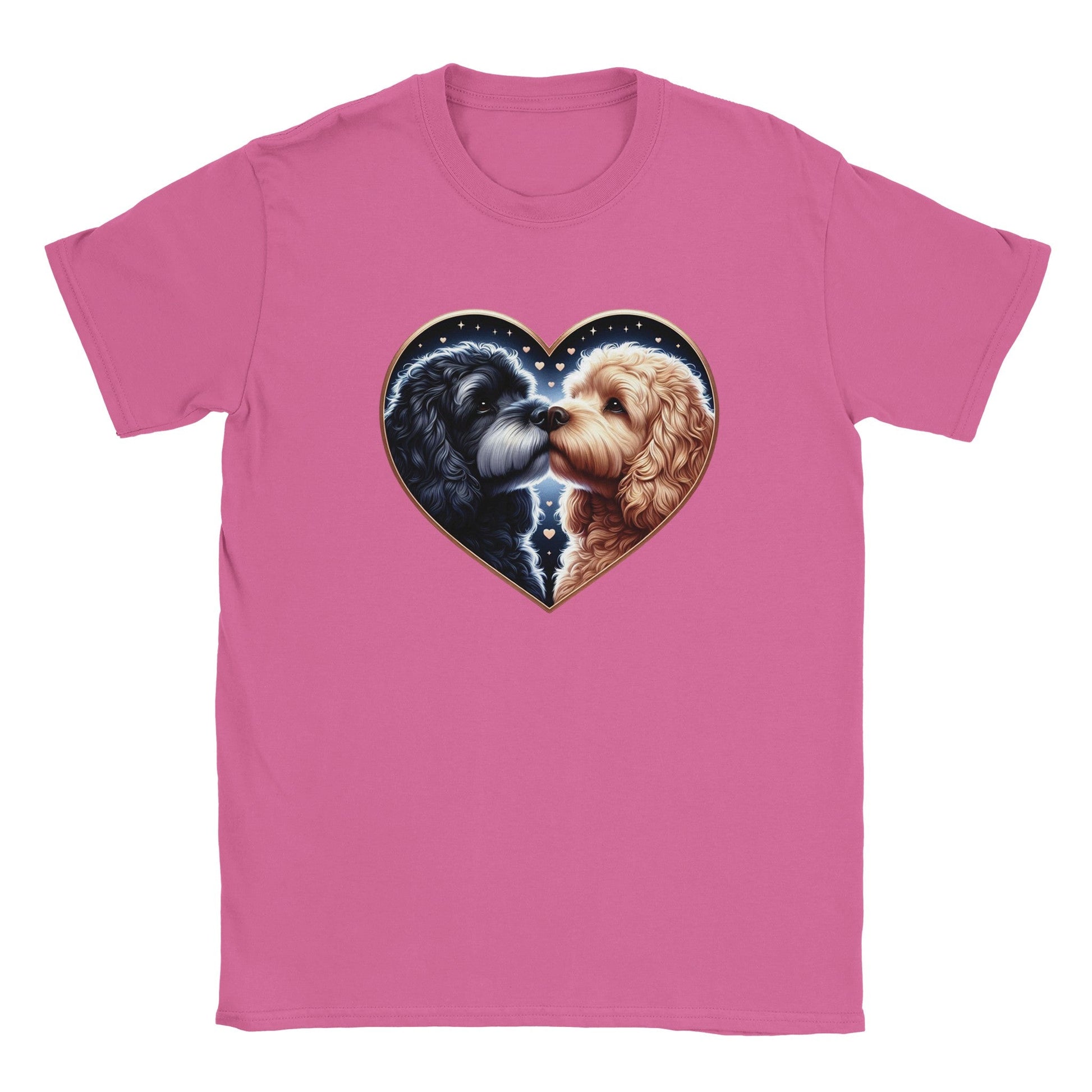 Cockapoo Kissing Valentine T-shirt - Petselfie