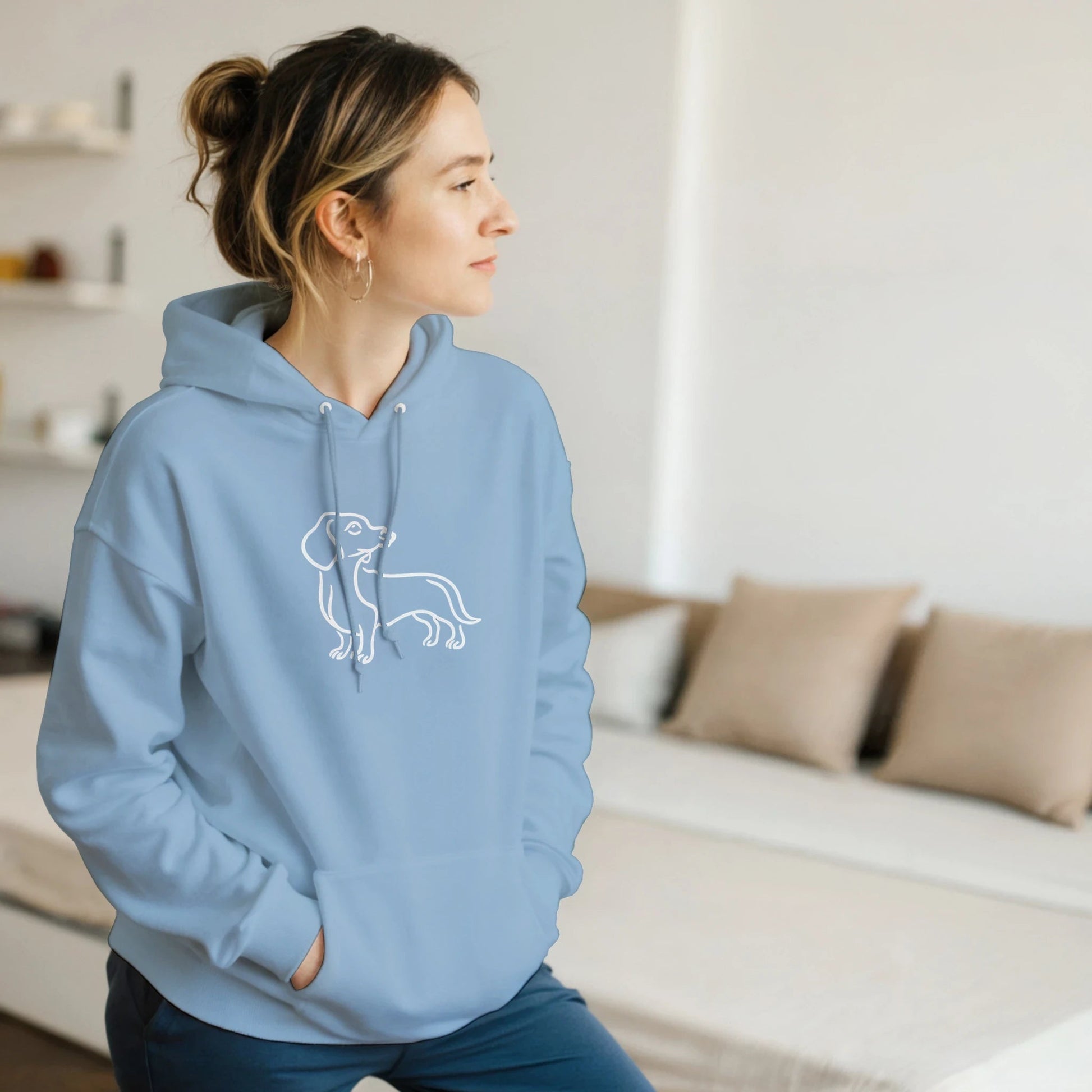 Dachshund Silhouette Hoodie - Petselfie