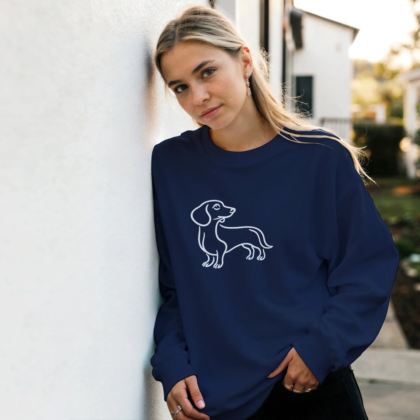 Dachshund Silhouette Sweatshirt - Petselfie