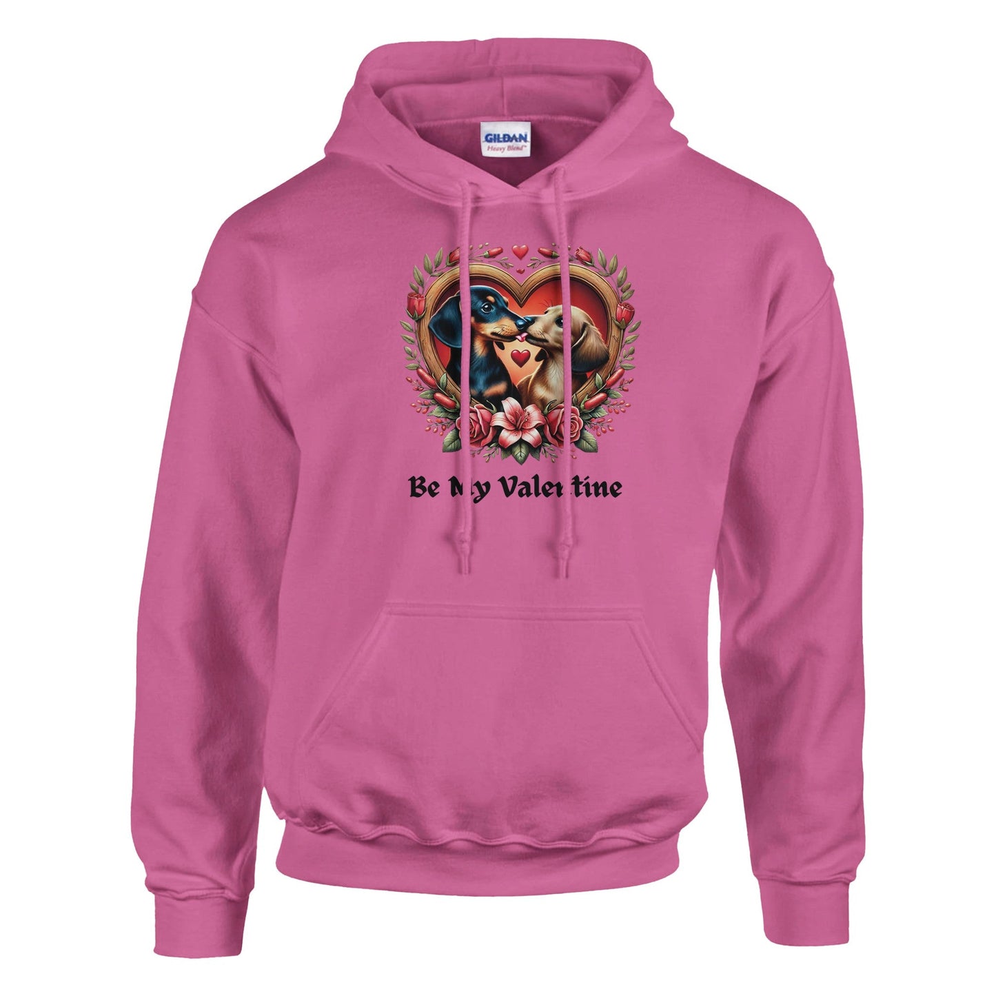 Dachshunds Kissing Valentine Hoodie - Petselfie