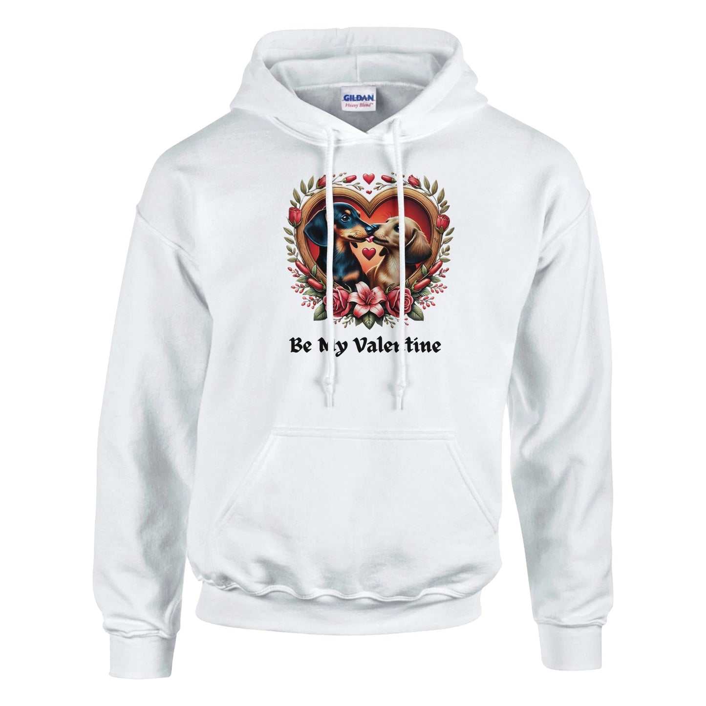 Dachshunds Kissing Valentine Hoodie - Petselfie