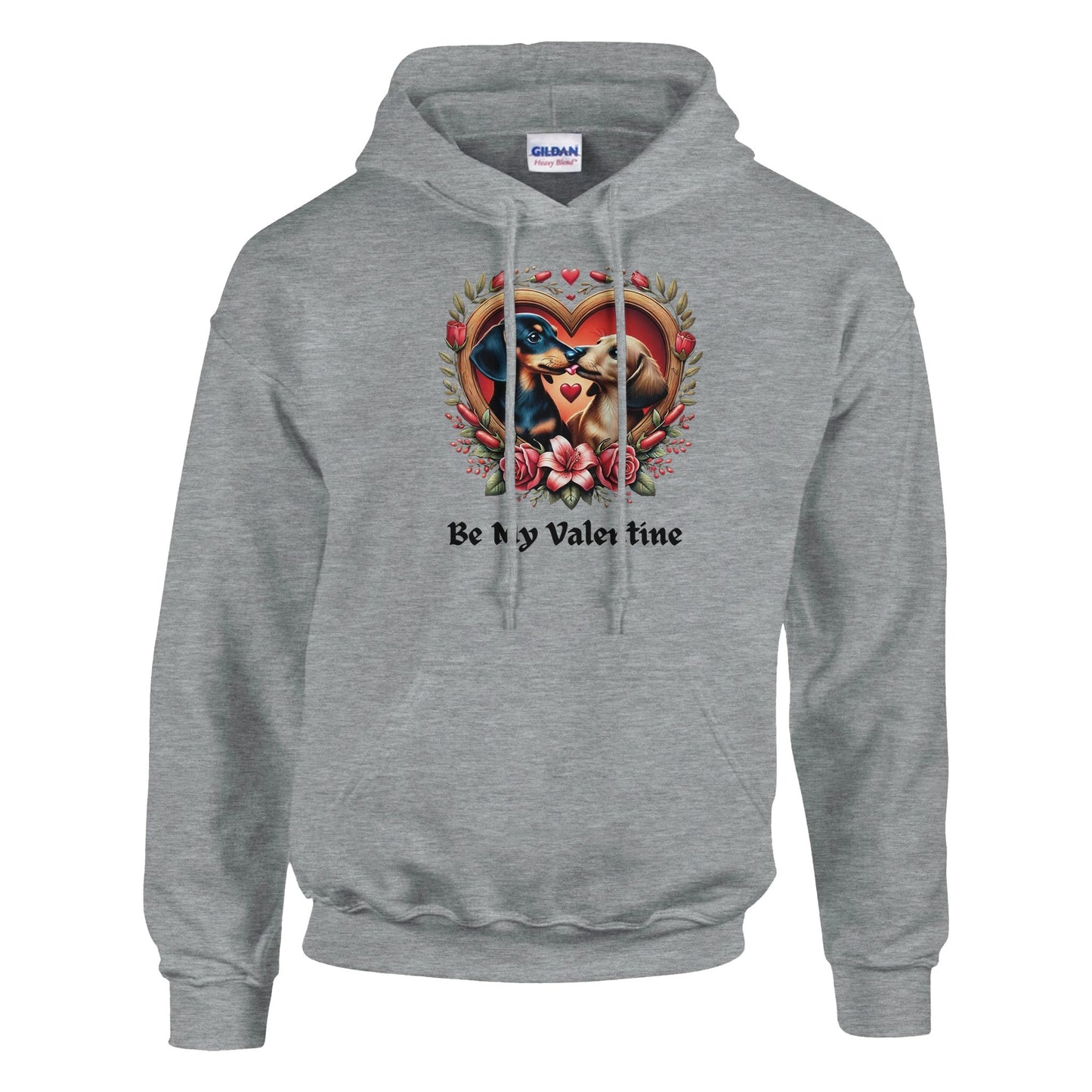 Dachshunds Kissing Valentine Hoodie - Petselfie