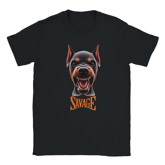 Doberman Puppy SAVAGE T-shirt - Petselfie
