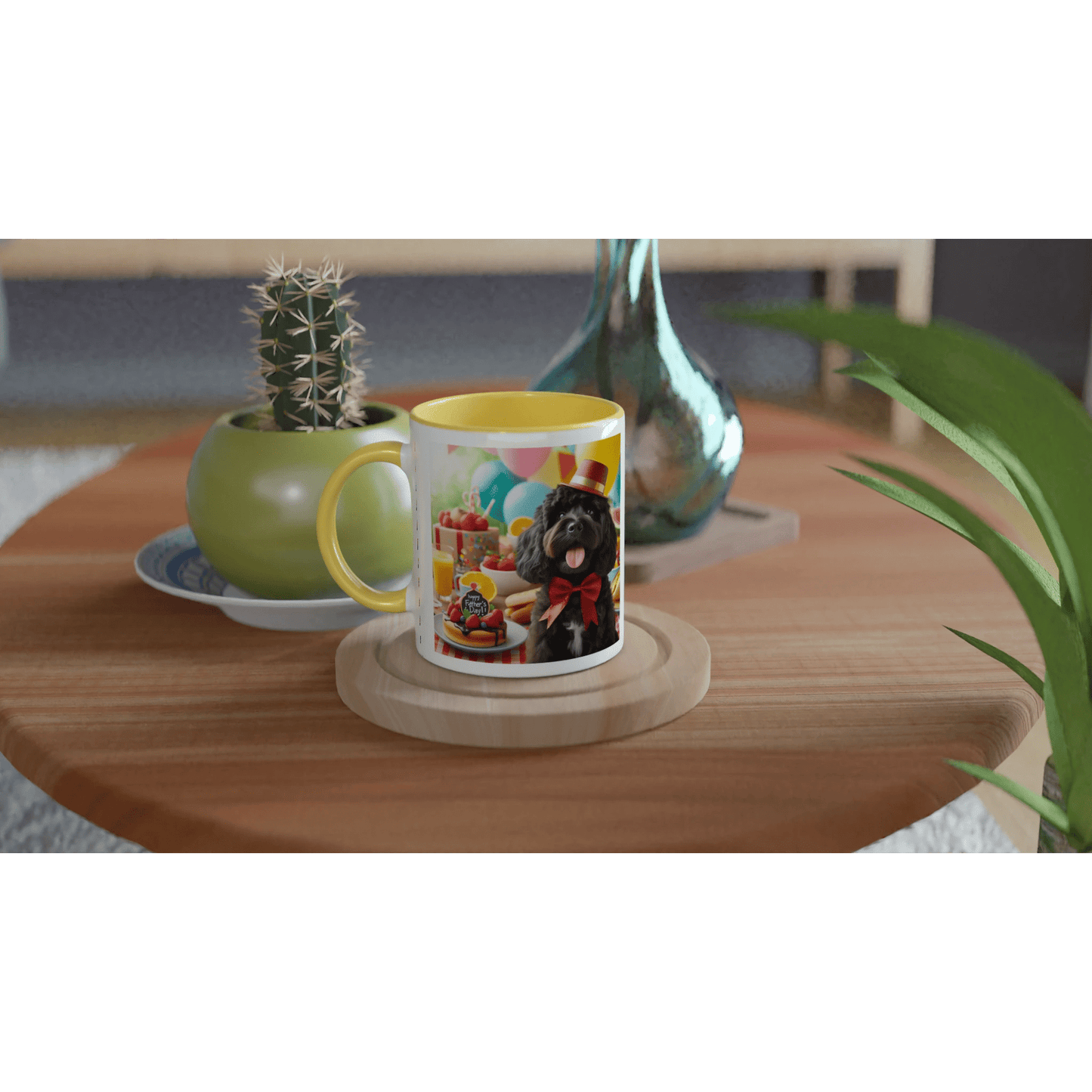 Fathers Day Black Cockapoo Mug - Petselfie