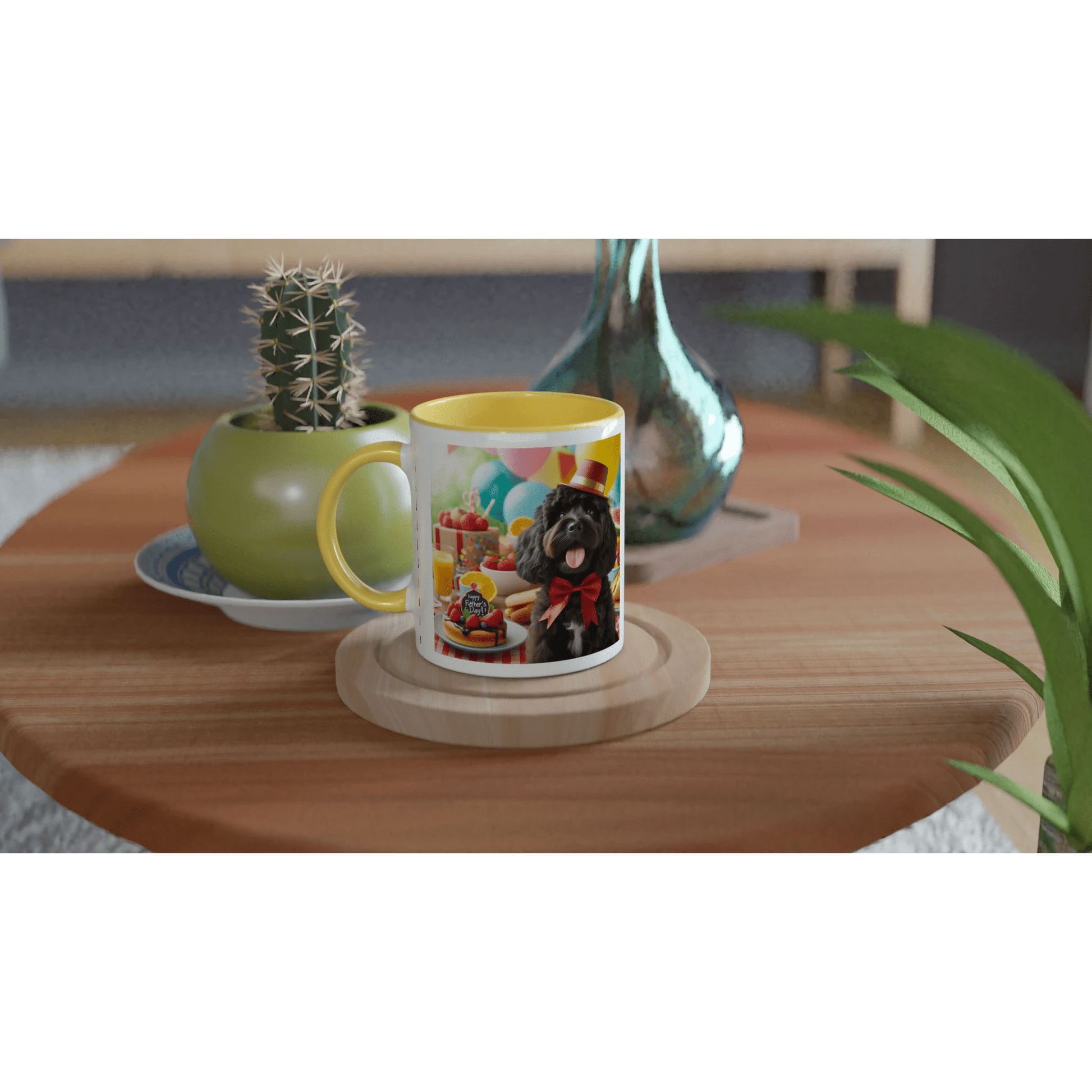 Fathers Day Black Cockapoo Mug - Petselfie