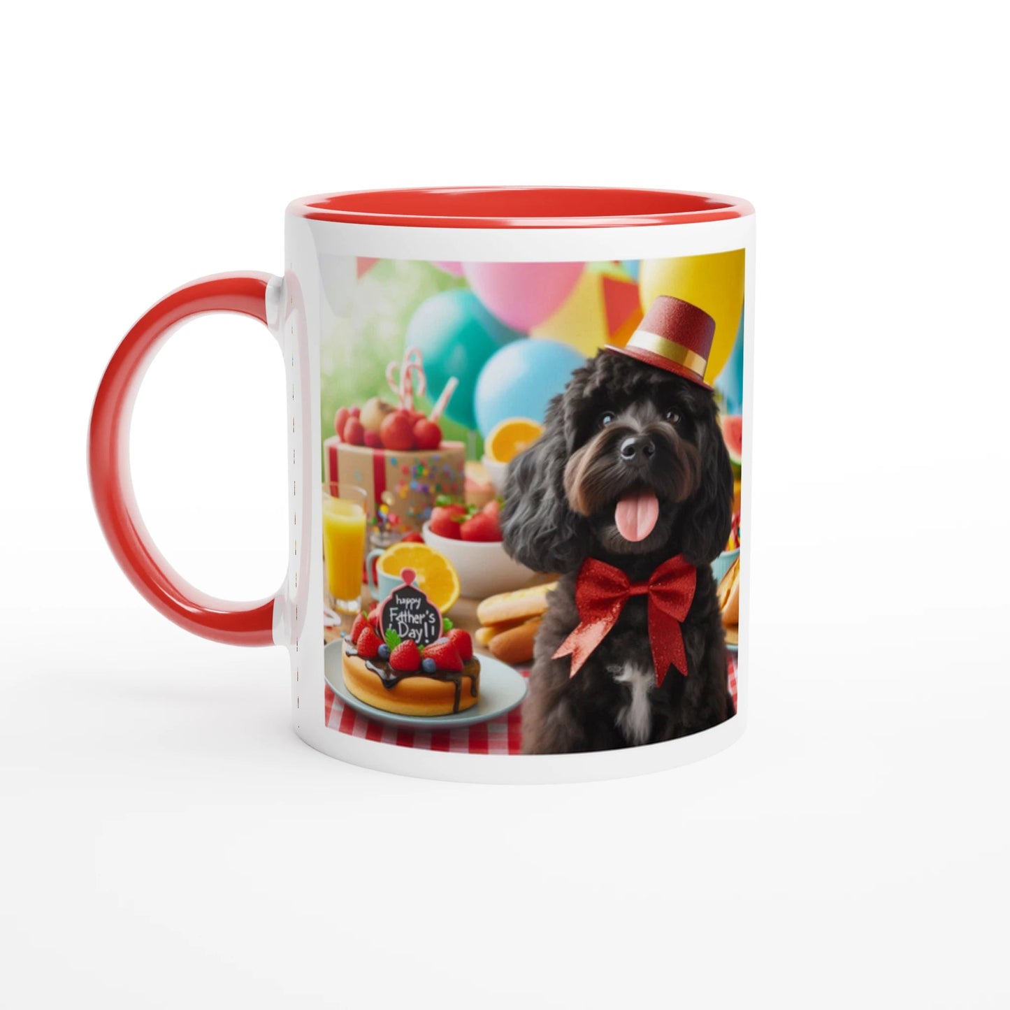 Fathers Day Black Cockapoo Mug - Petselfie