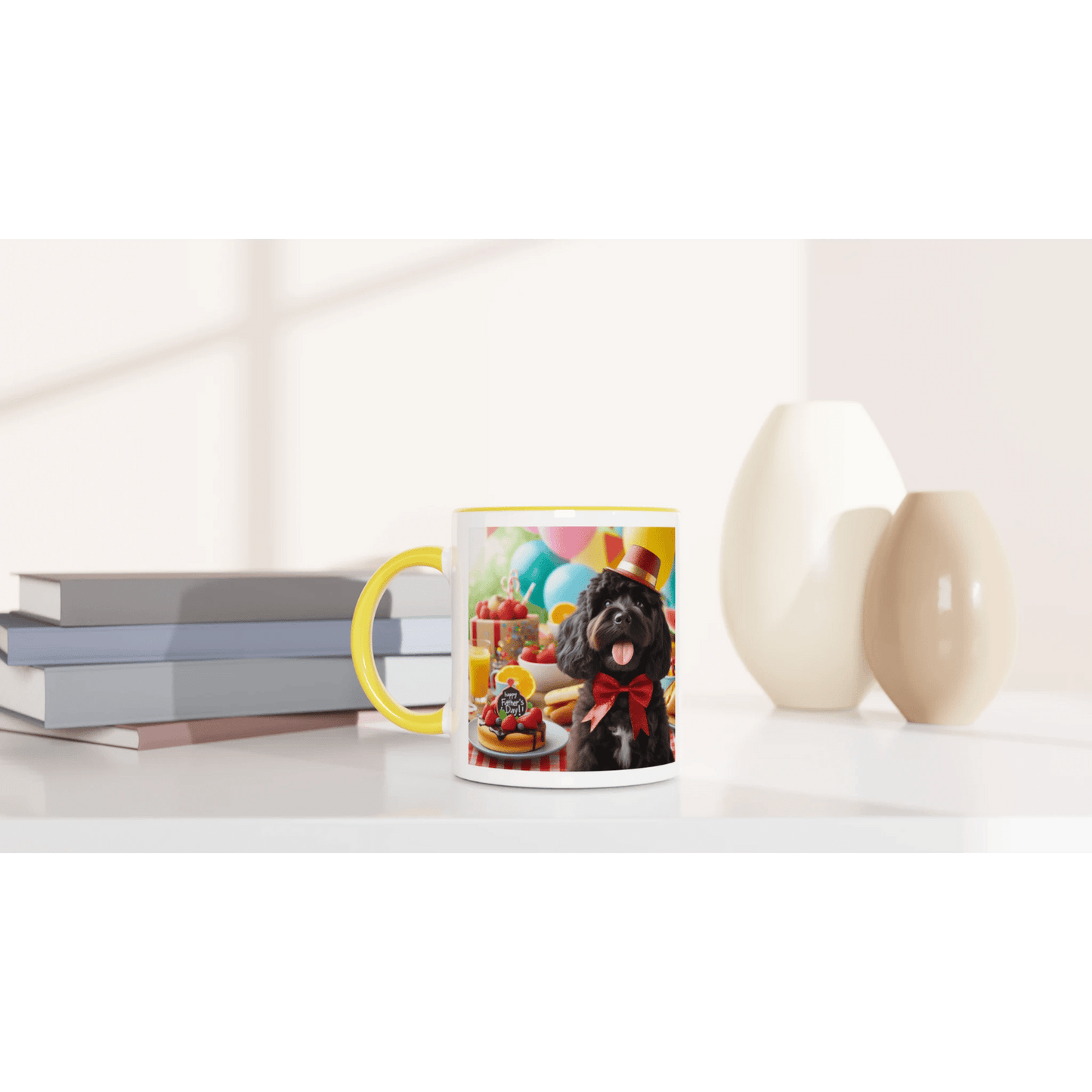 Fathers Day Black Cockapoo Mug - Petselfie