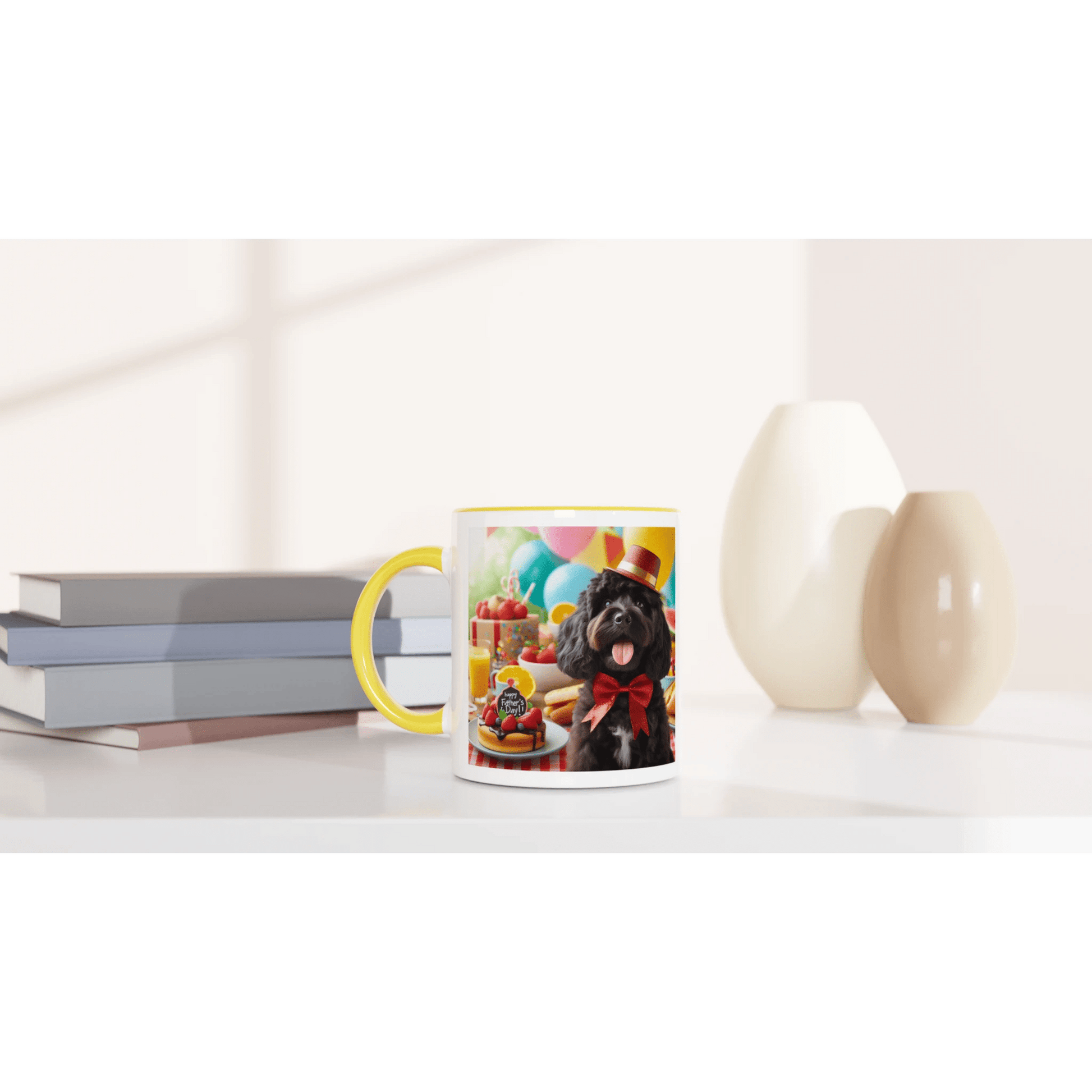 Fathers Day Black Cockapoo Mug - Petselfie