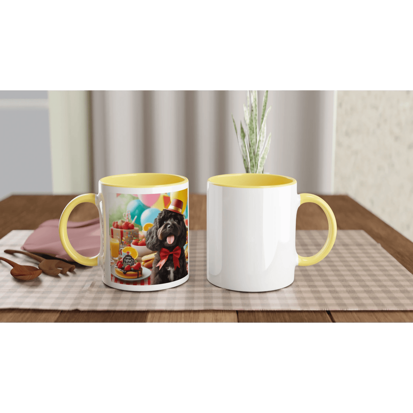 Fathers Day Black Cockapoo Mug - Petselfie