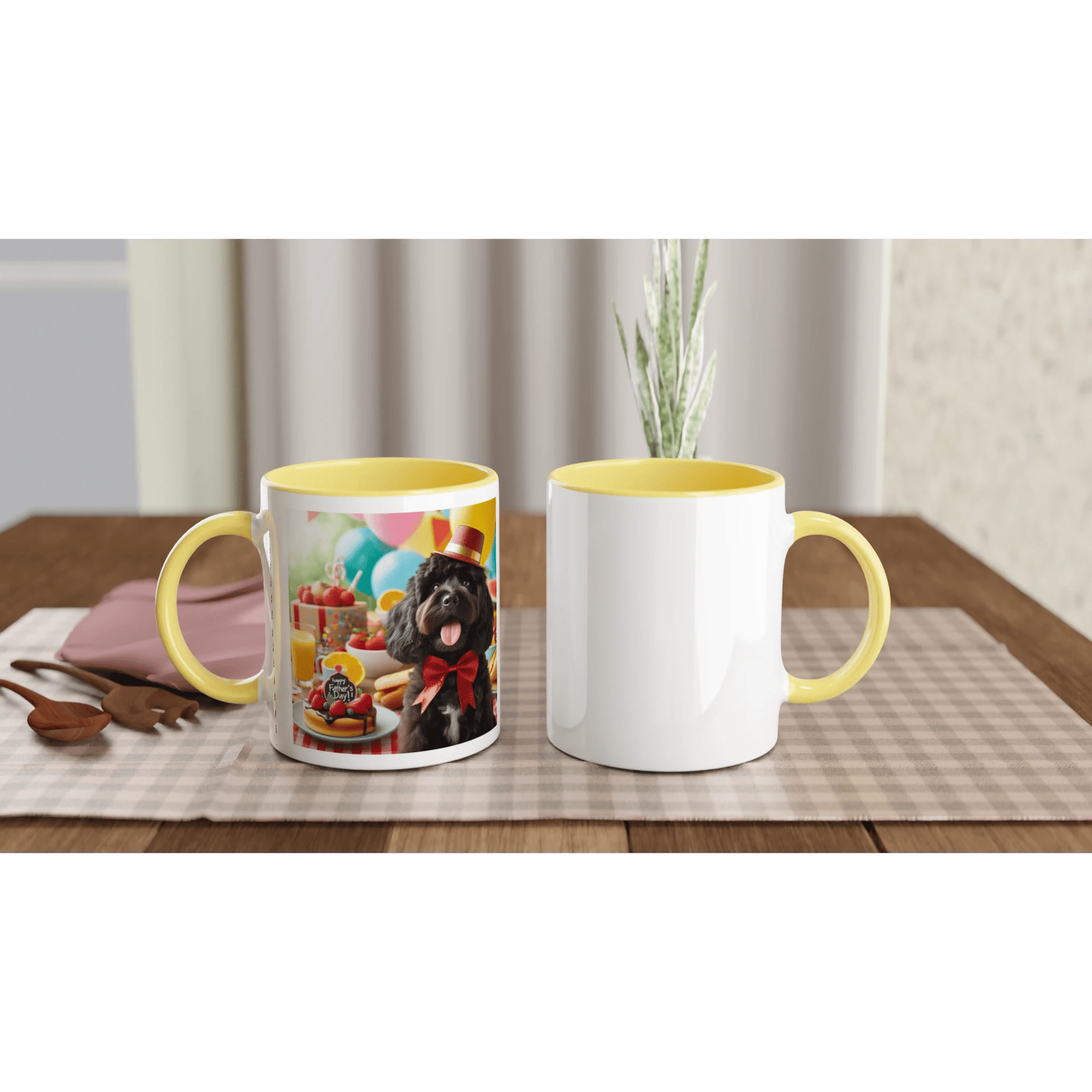 Fathers Day Black Cockapoo Mug - Petselfie