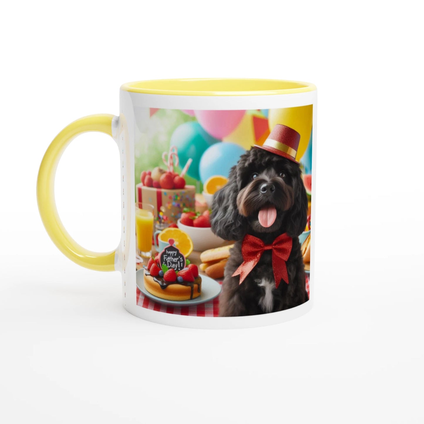 Fathers Day Black Cockapoo Mug - Petselfie