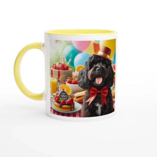 Fathers Day Black Cockapoo Mug - Petselfie