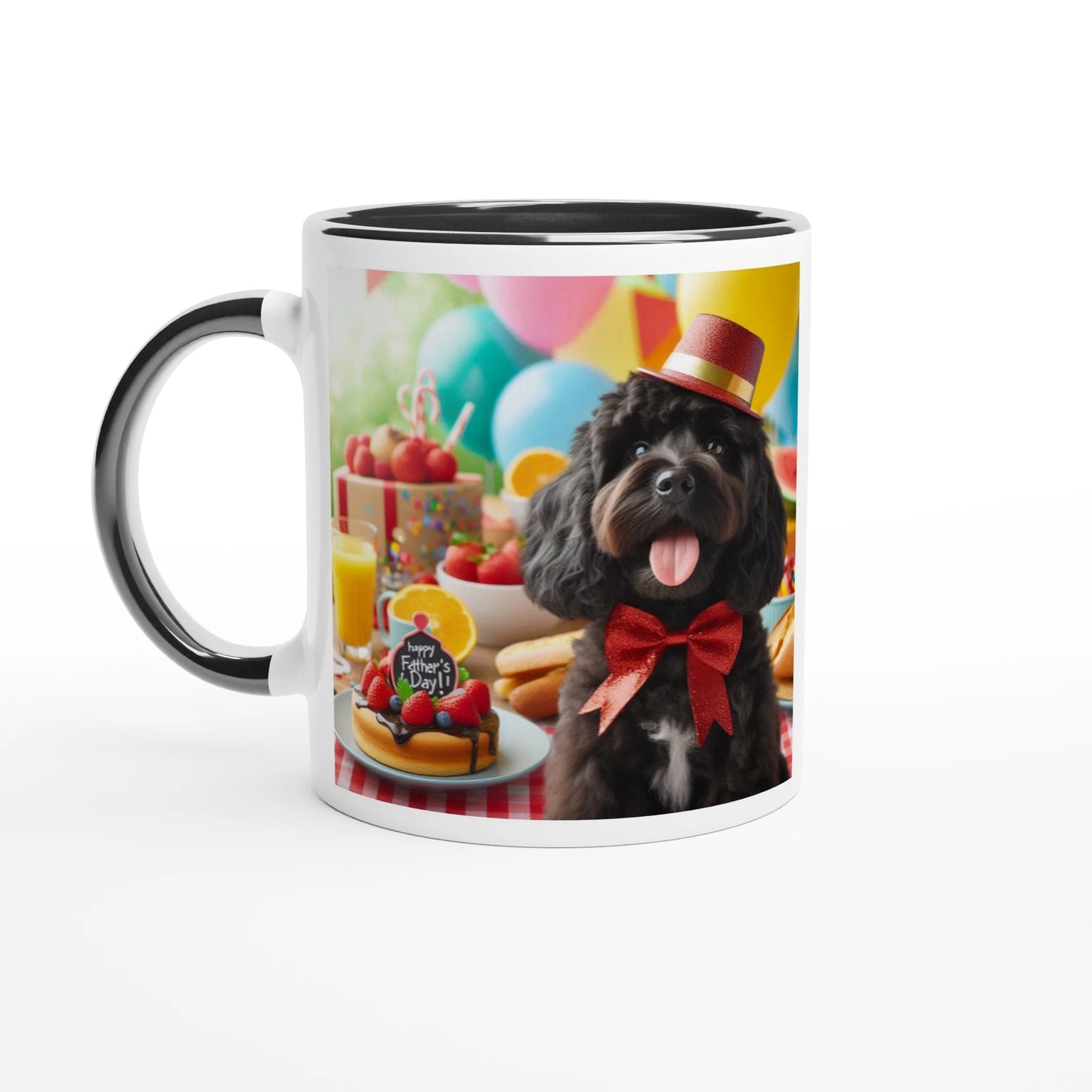 Fathers Day Black Cockapoo Mug - Petselfie