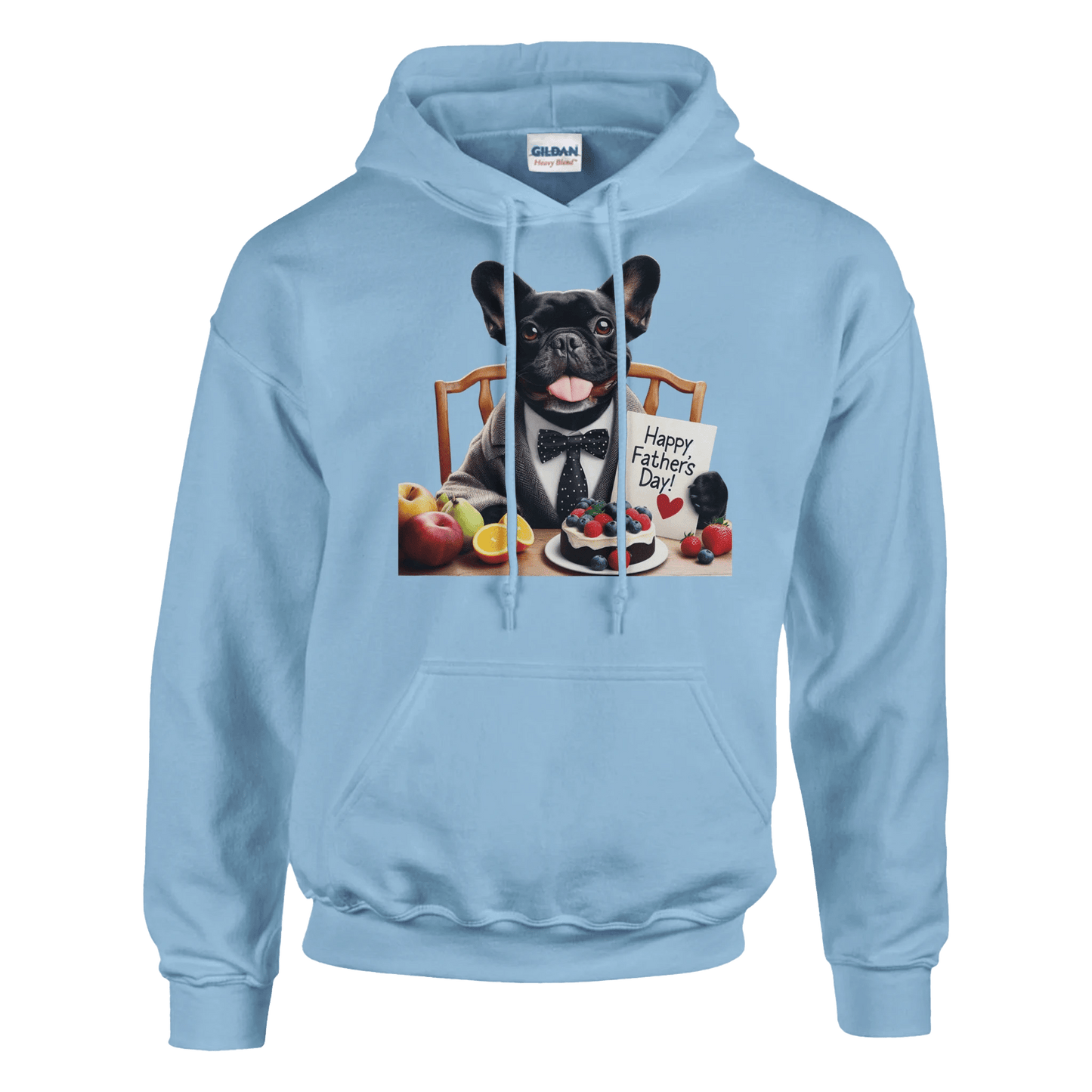 Fathers Day Black French Bulldog Hoodie - Petselfie