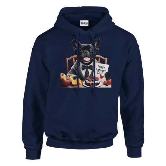 Fathers Day Black French Bulldog Hoodie - Petselfie