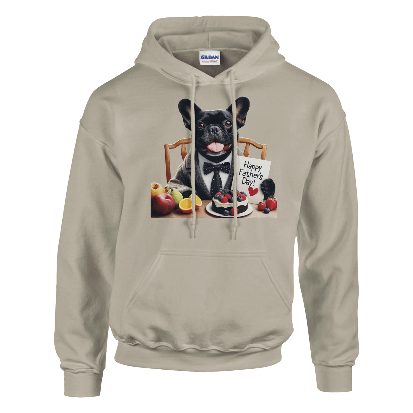 Fathers Day Black French Bulldog Hoodie - Petselfie