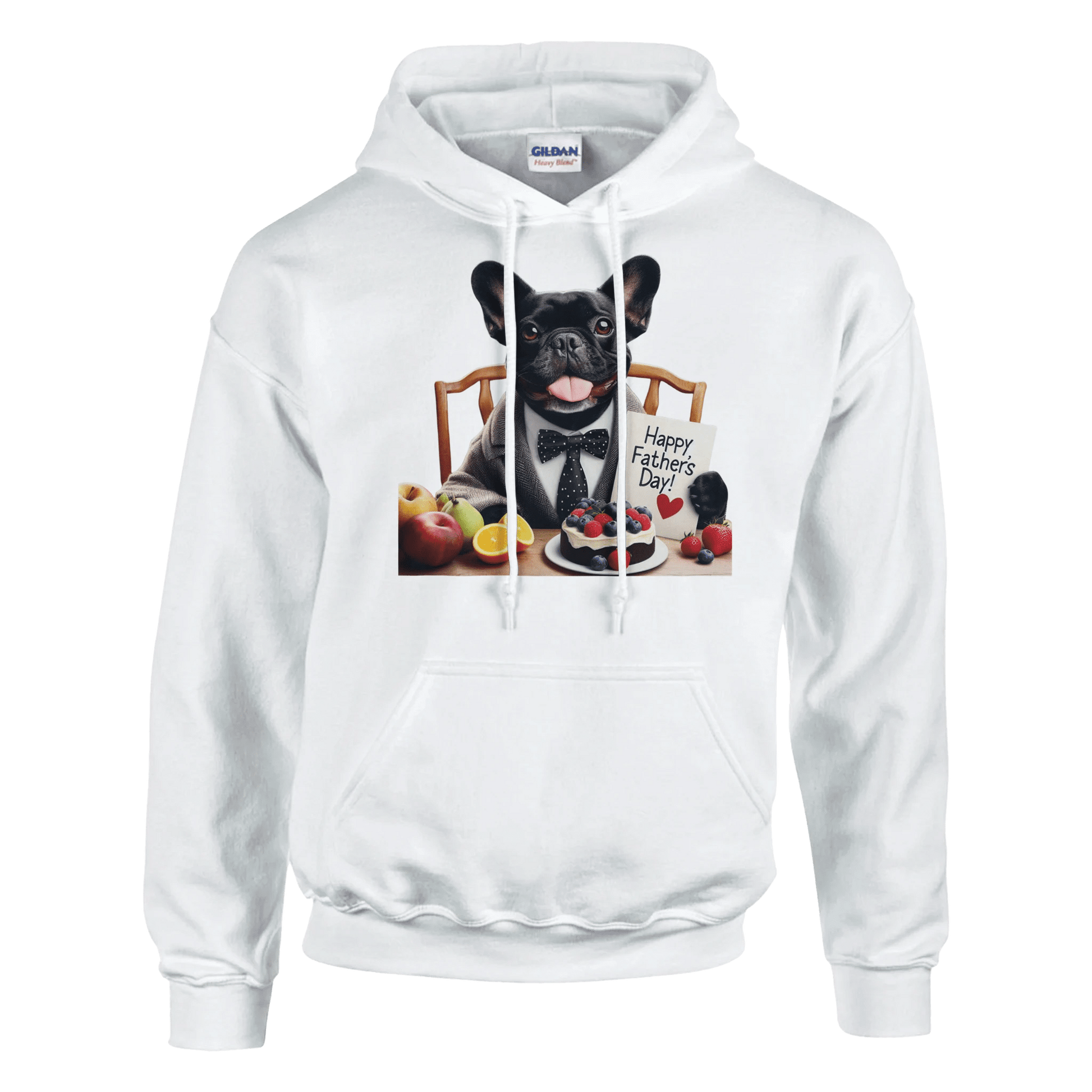 Fathers Day Black French Bulldog Hoodie - Petselfie