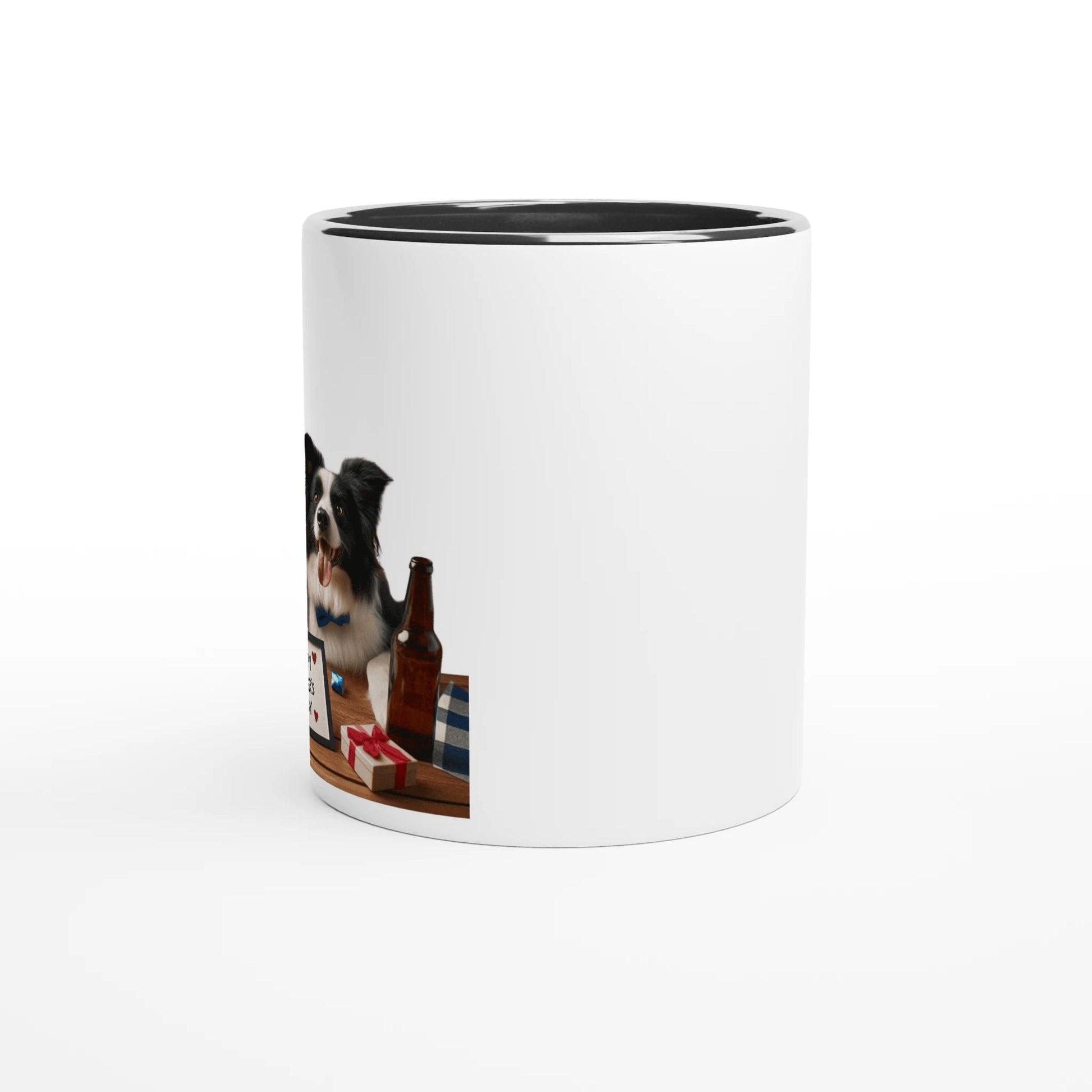 Fathers Day Border Collie Ceramic Mug - Petselfie