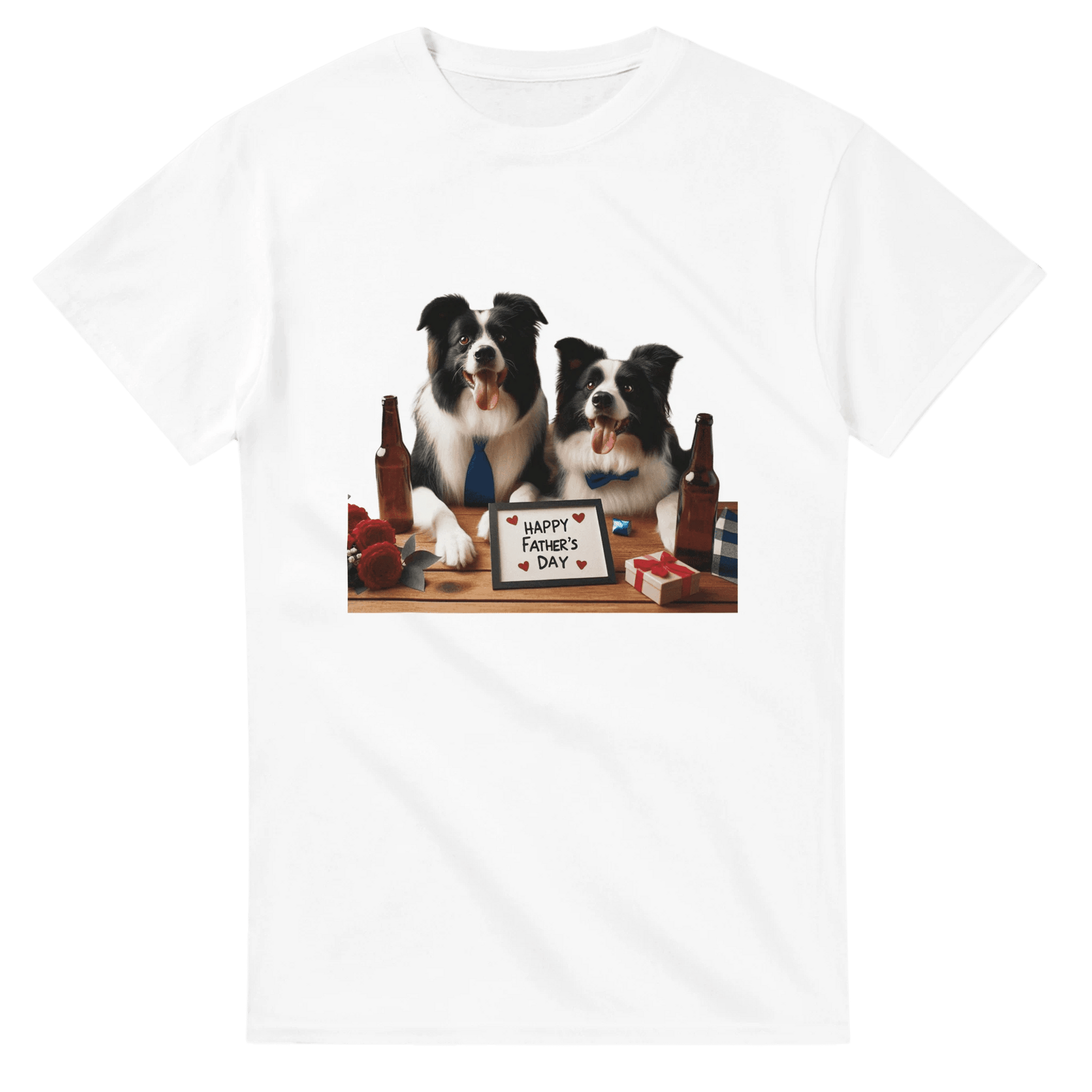 Fathers Day Border Collie T-shirt - Petselfie