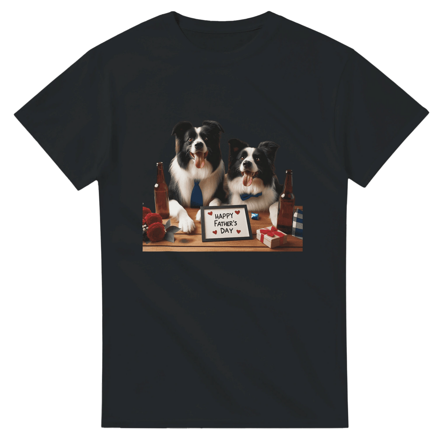 Fathers Day Border Collie T-shirt - Petselfie