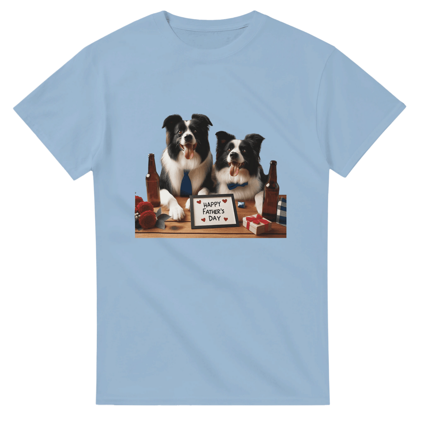 Fathers Day Border Collie T-shirt - Petselfie