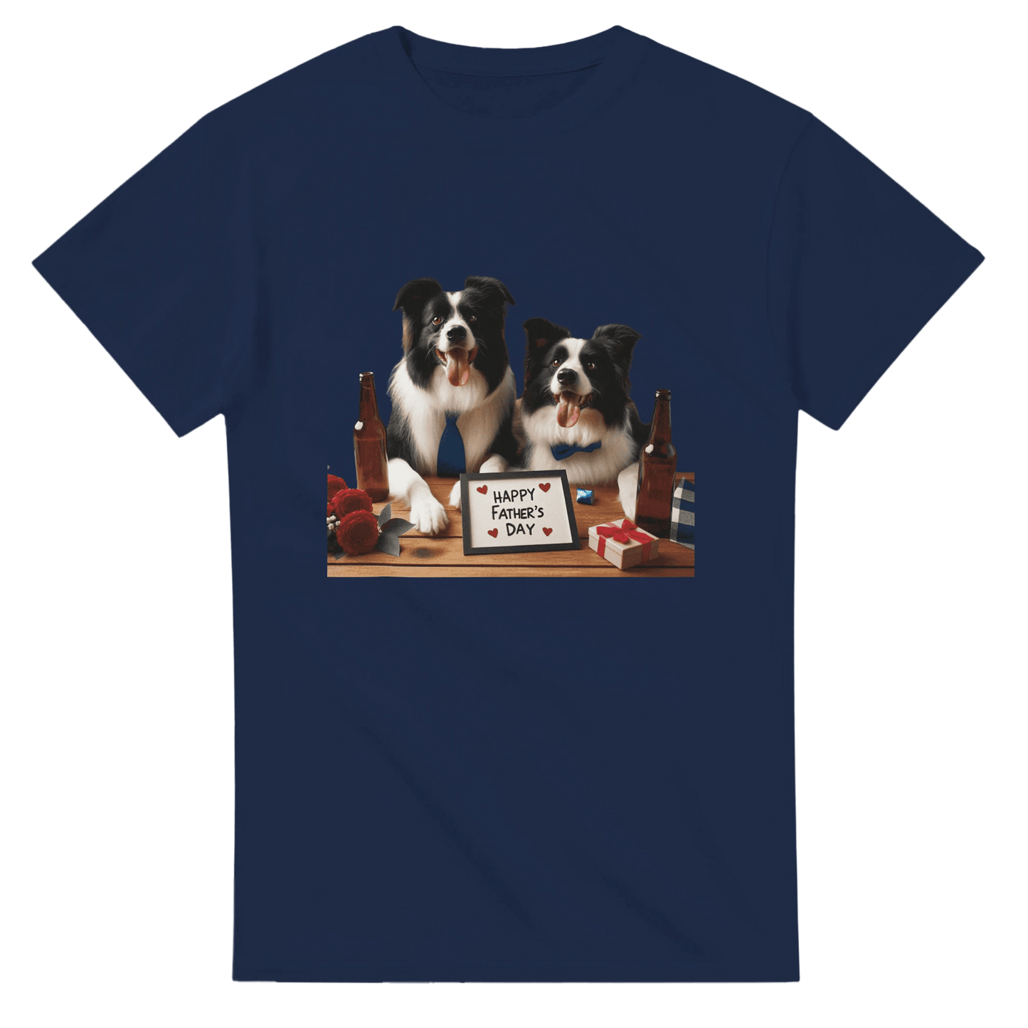 Fathers Day Border Collie T-shirt - Petselfie