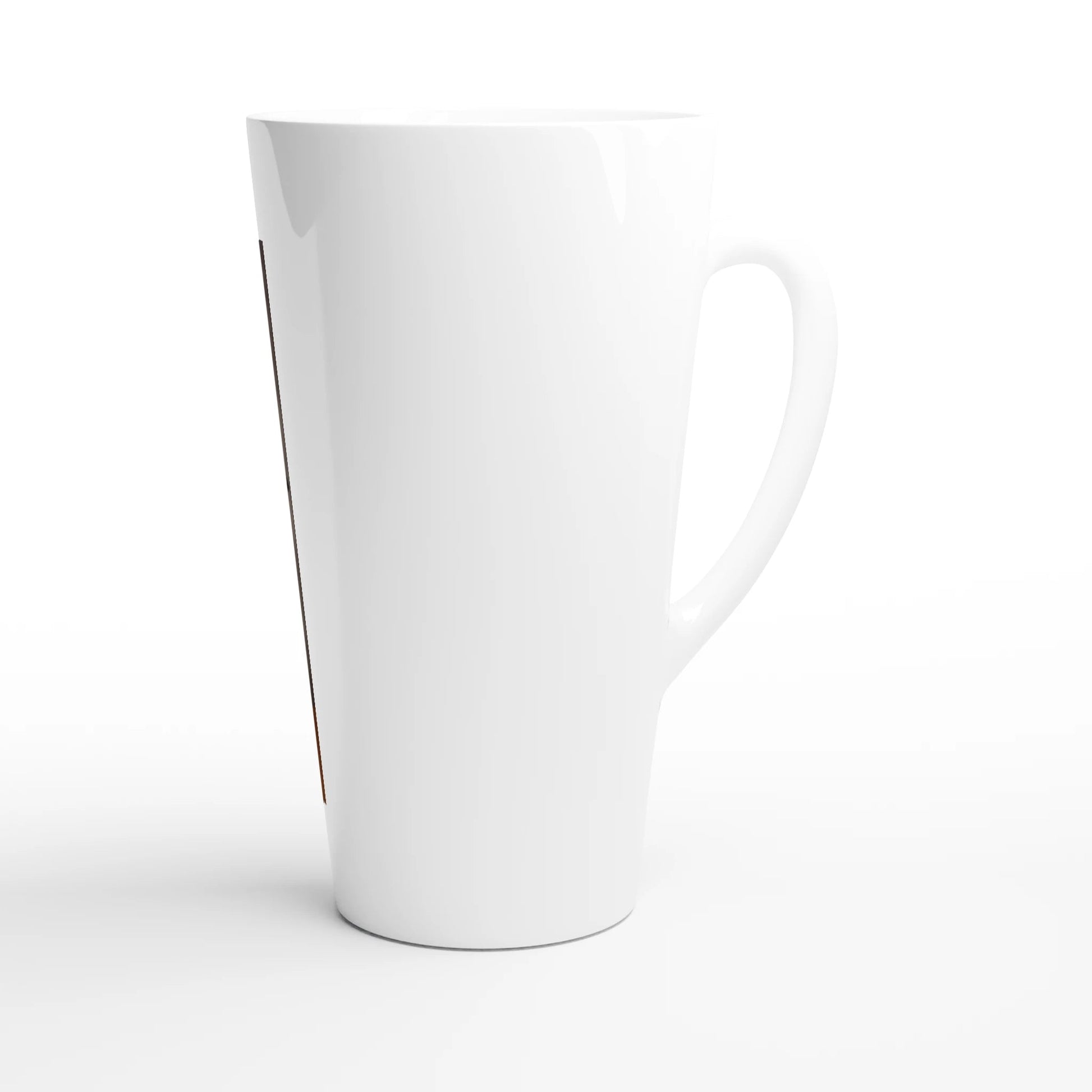 Fathers Day Border With Hat Collie Latte Mug - Petselfie