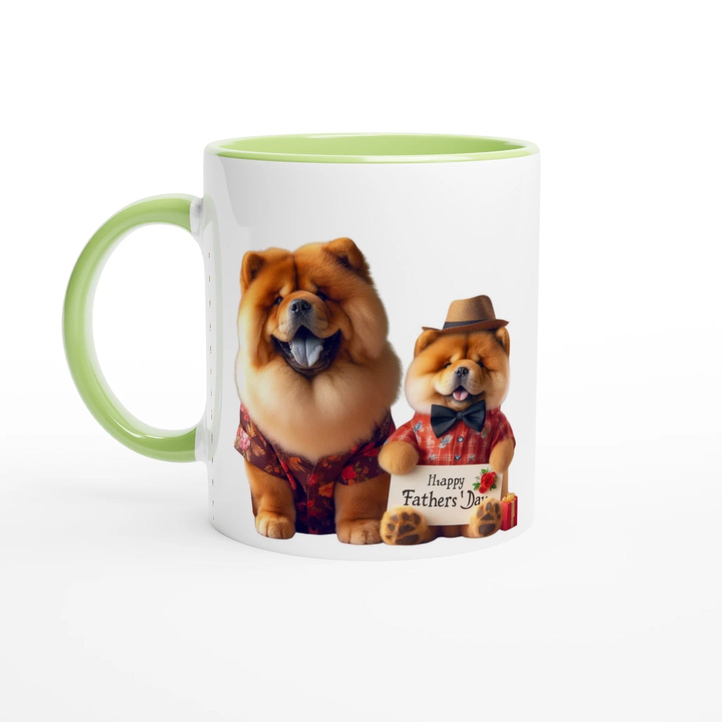 Fathers Day Chow Chow Mug with Colour Inside - Petselfie