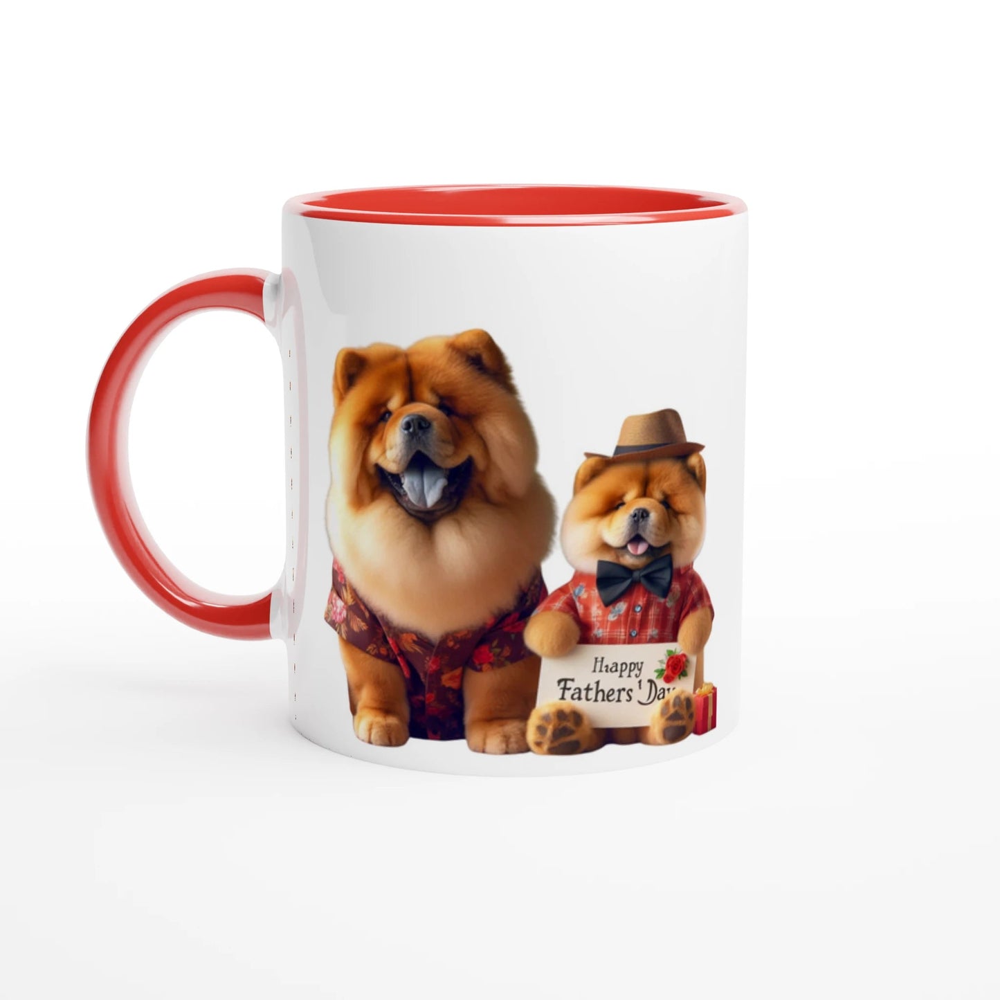 Fathers Day Chow Chow Mug with Colour Inside - Petselfie