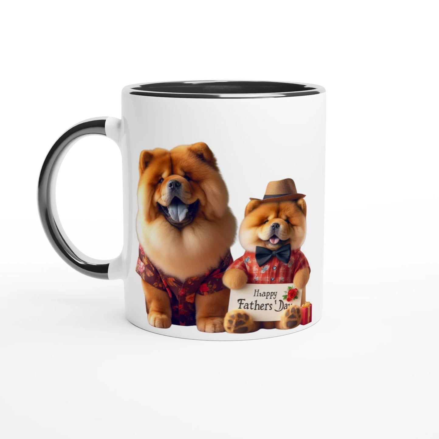 Fathers Day Chow Chow Mug with Colour Inside - Petselfie