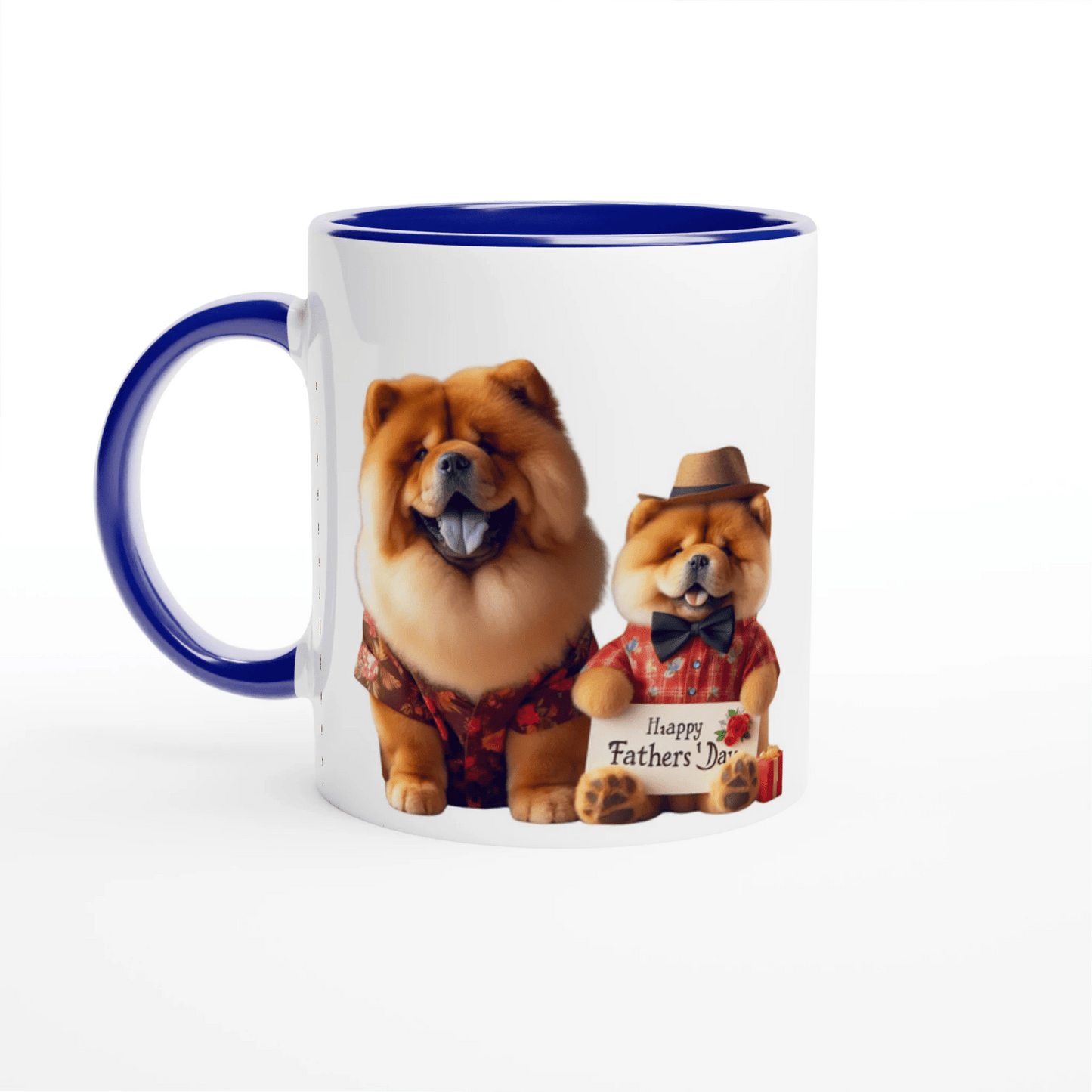 Fathers Day Chow Chow Mug with Colour Inside - Petselfie