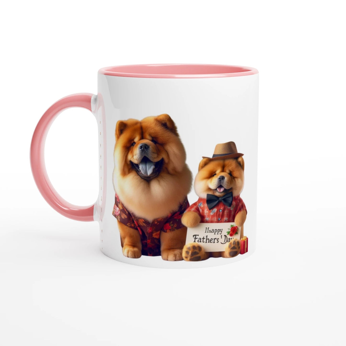 Fathers Day Chow Chow Mug with Colour Inside - Petselfie
