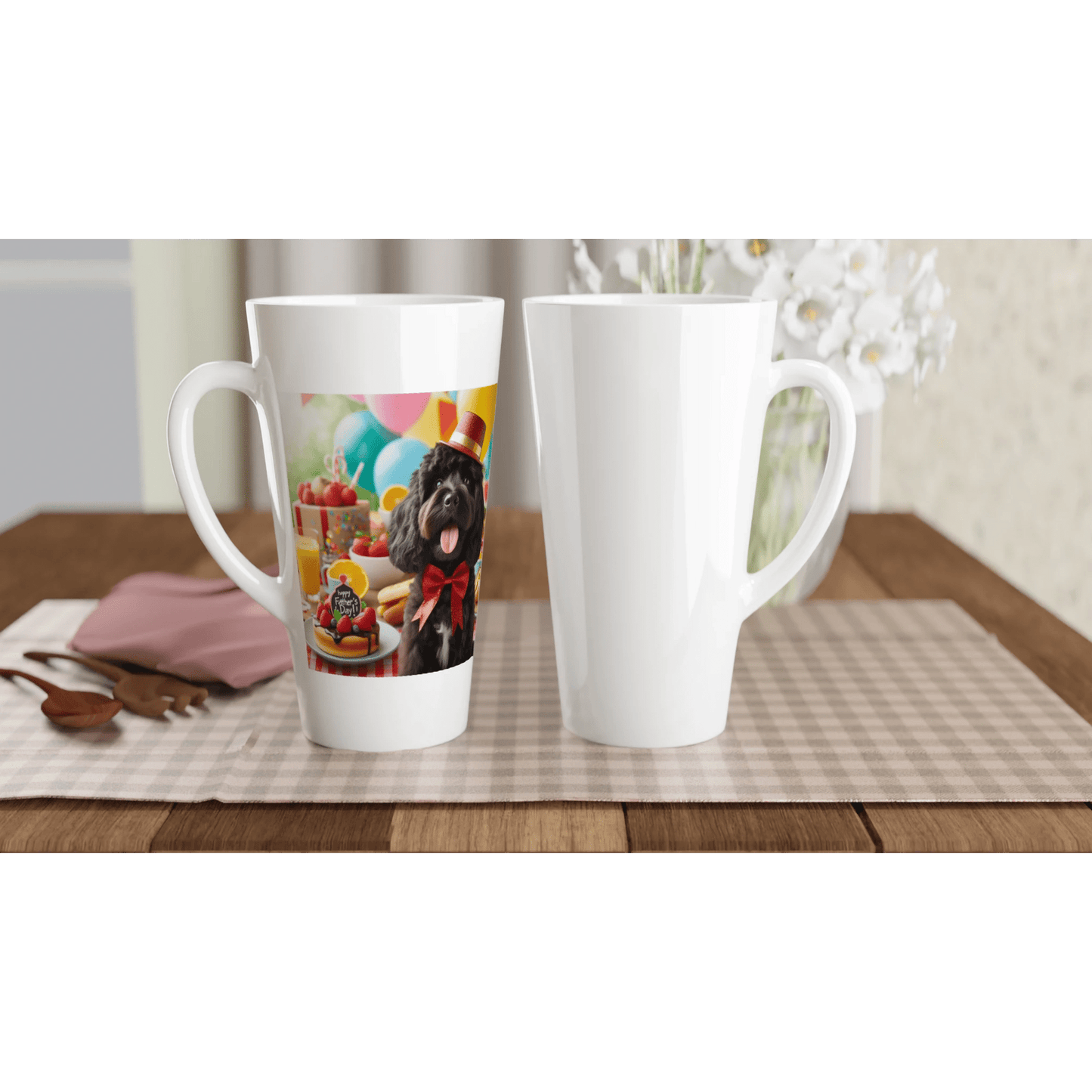 Fathers day cockapoo Latte Mug - Petselfie