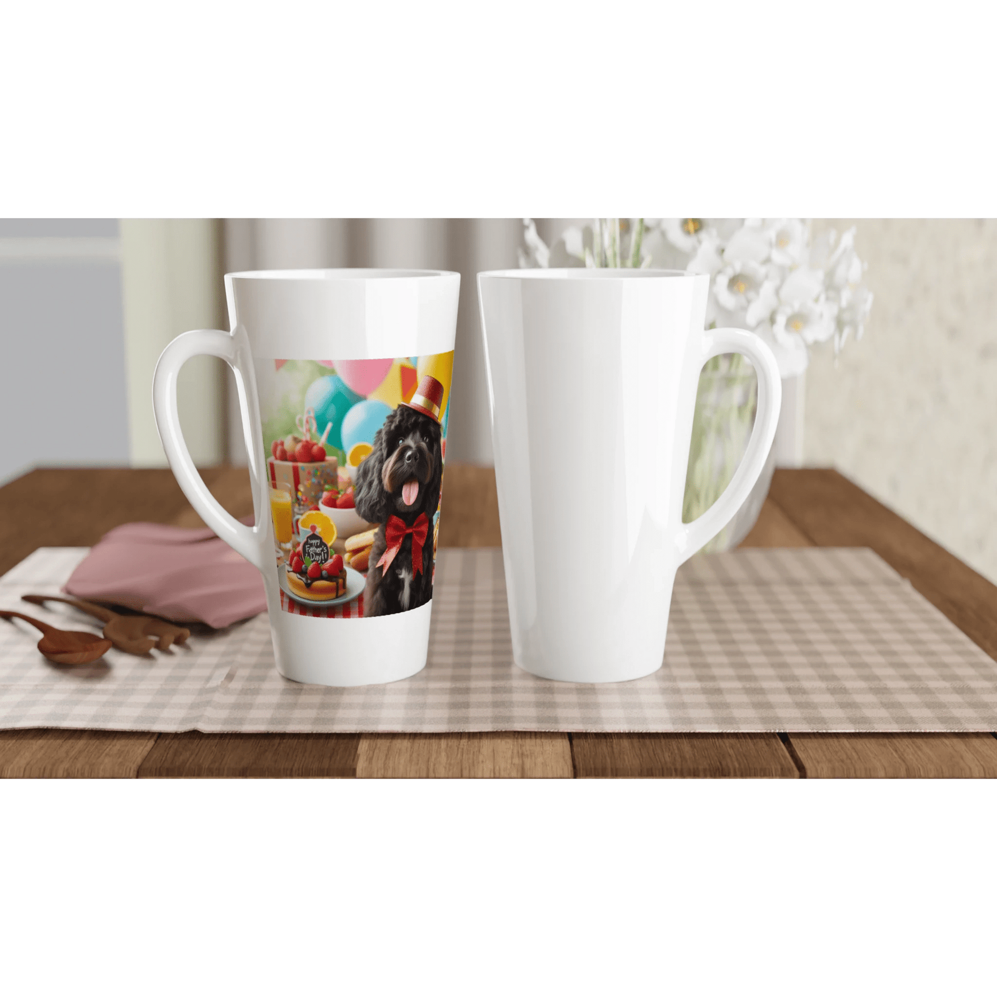 Fathers day cockapoo Latte Mug - Petselfie