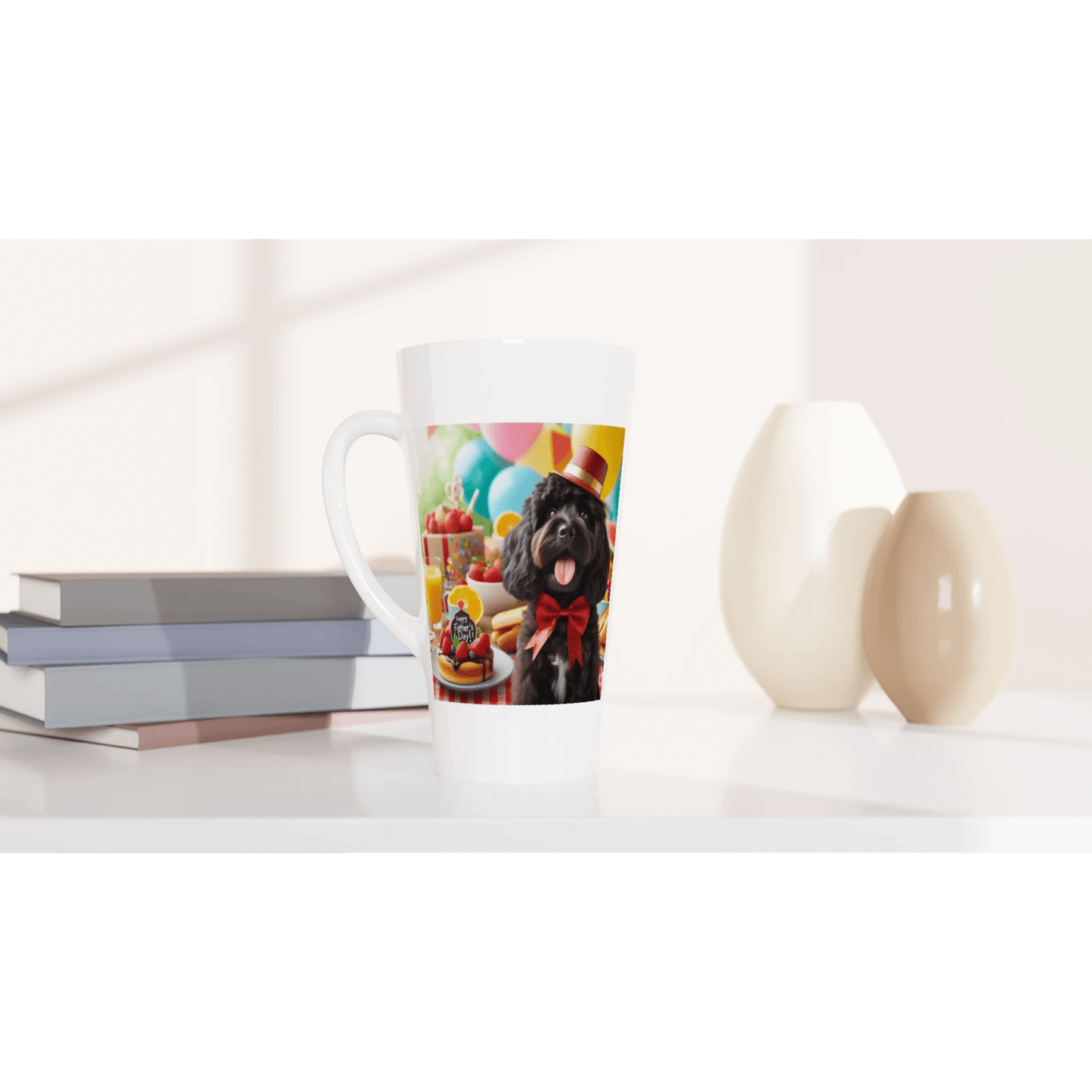 Fathers day cockapoo Latte Mug - Petselfie