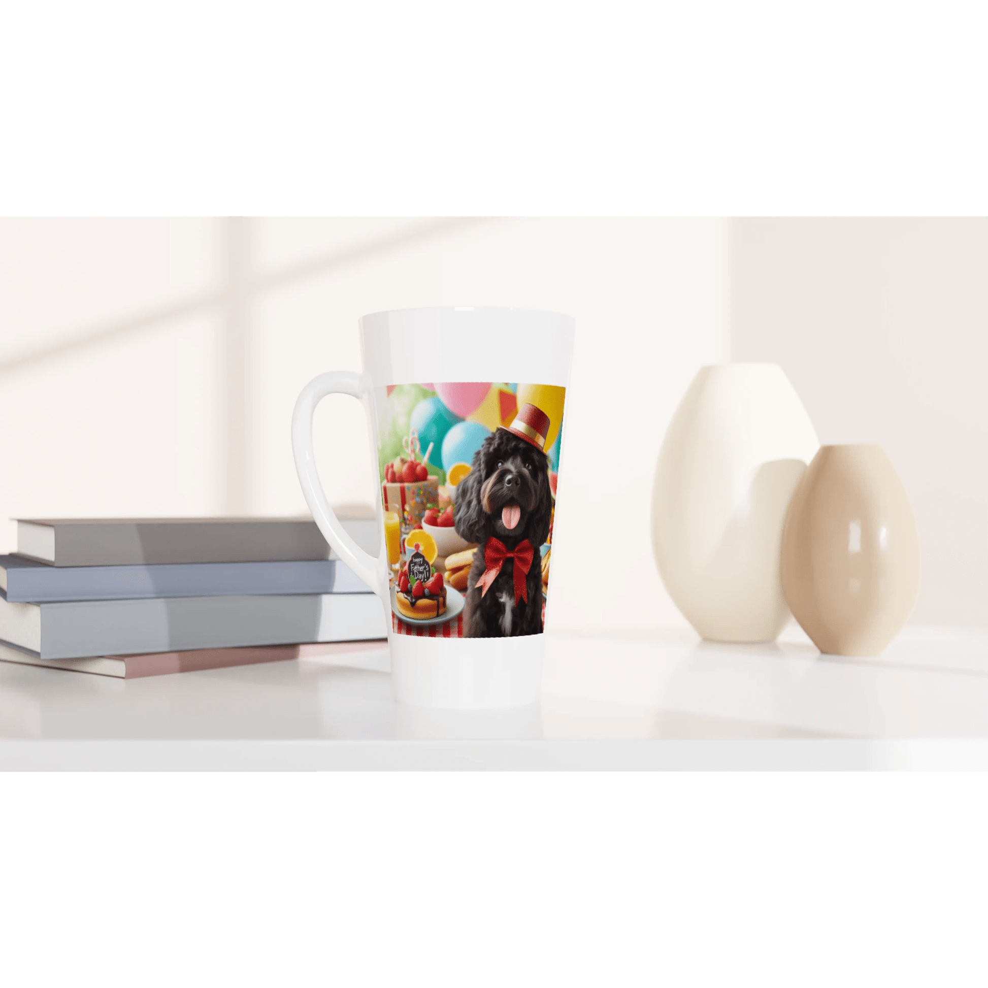 Fathers day cockapoo Latte Mug - Petselfie