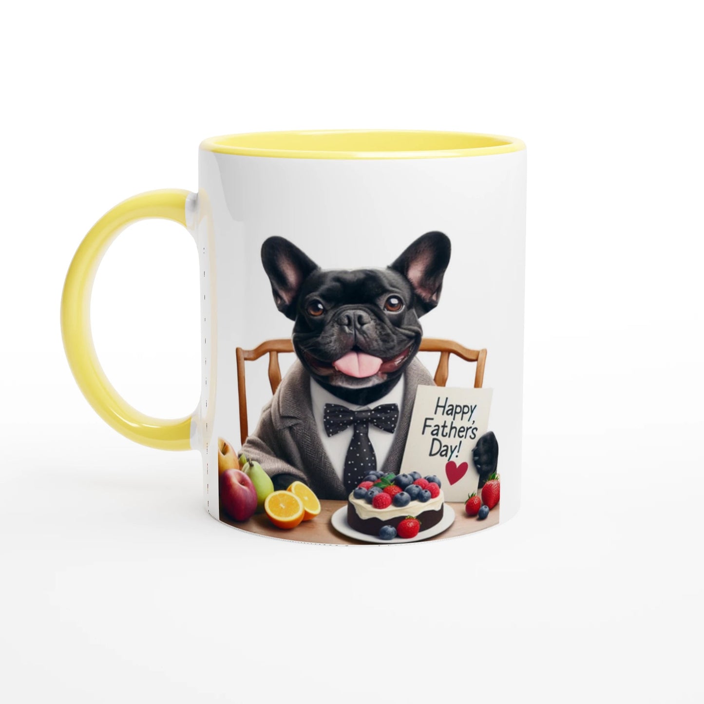 Fathers Day French Bulldog Ceramic Mug - Petselfie