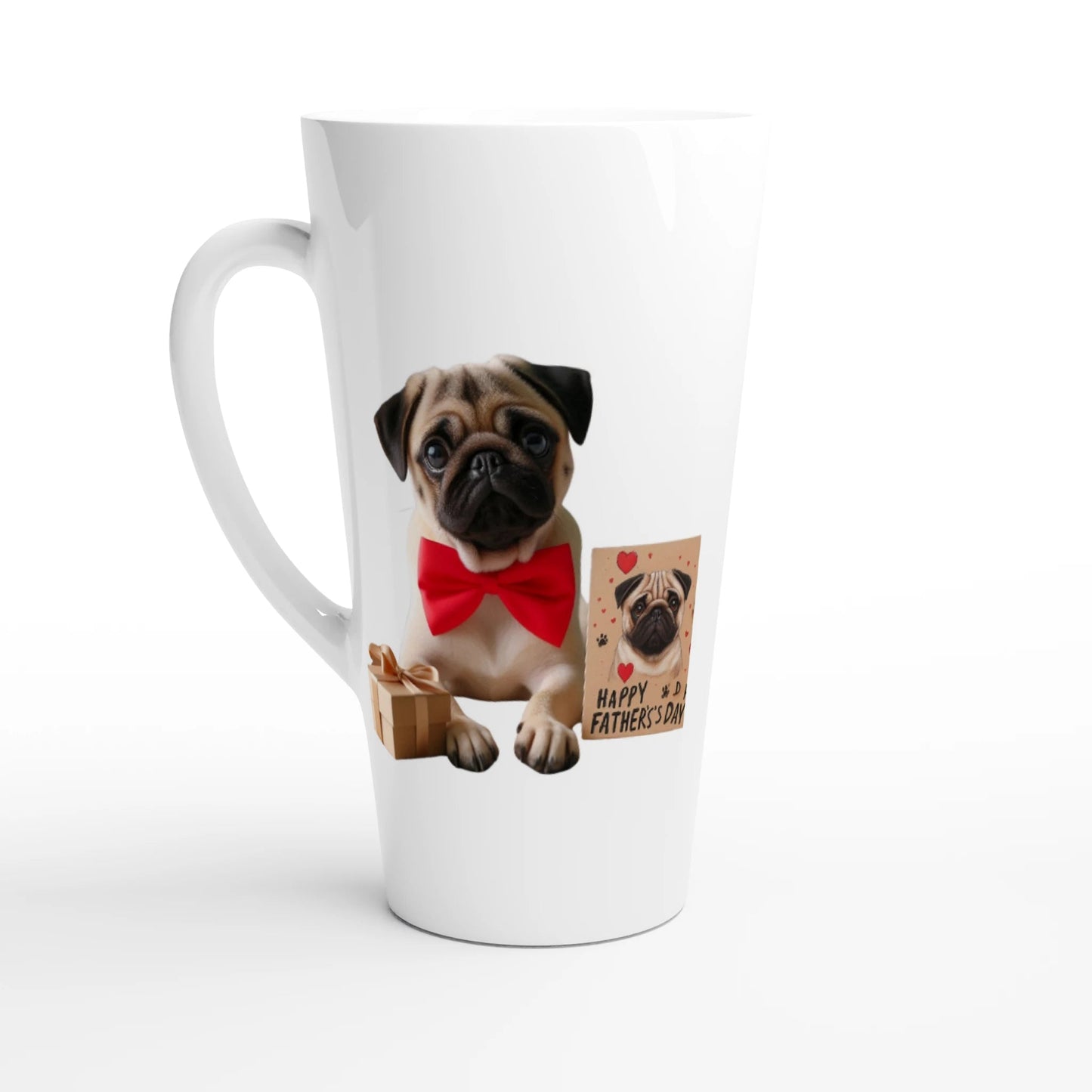 Fathers Day Pug Latte Mug - Petselfie