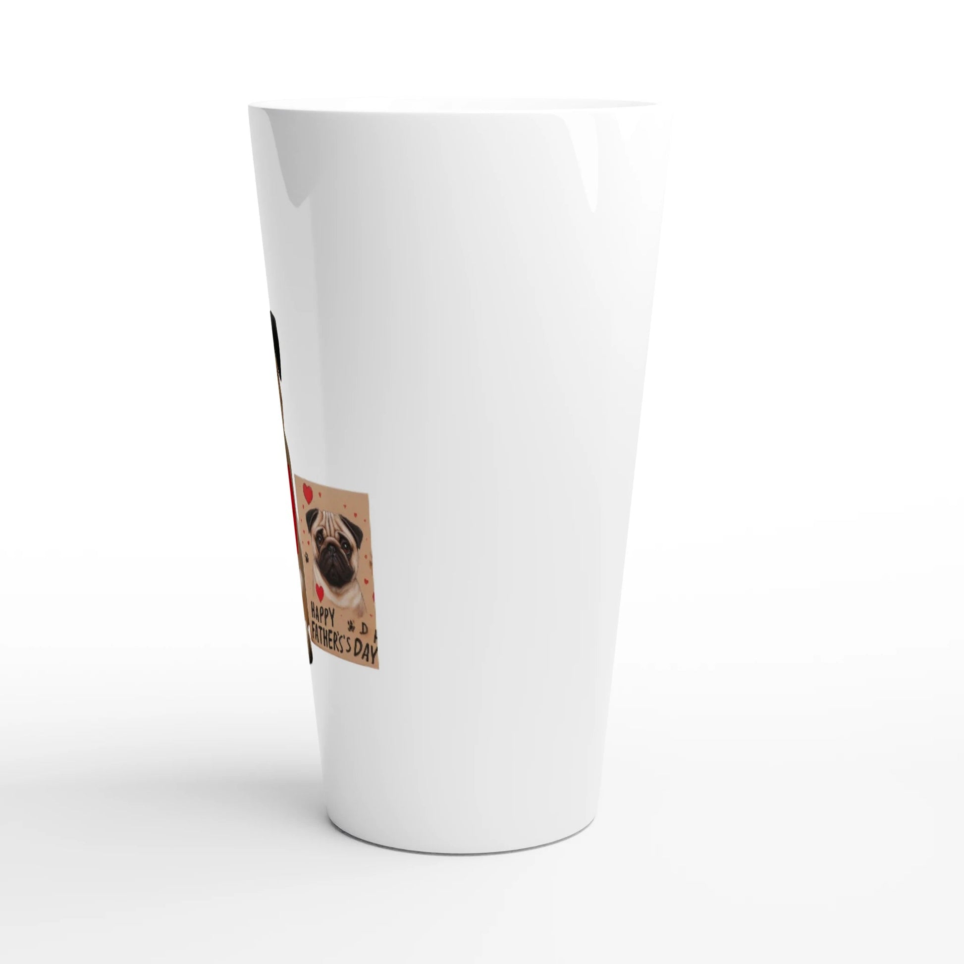 Fathers Day Pug Latte Mug - Petselfie
