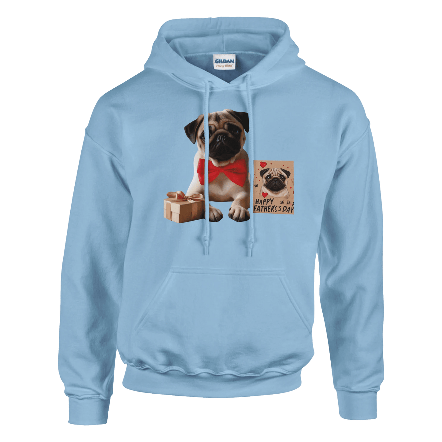 Fathers day Pug Pullover Hoodie - Petselfie