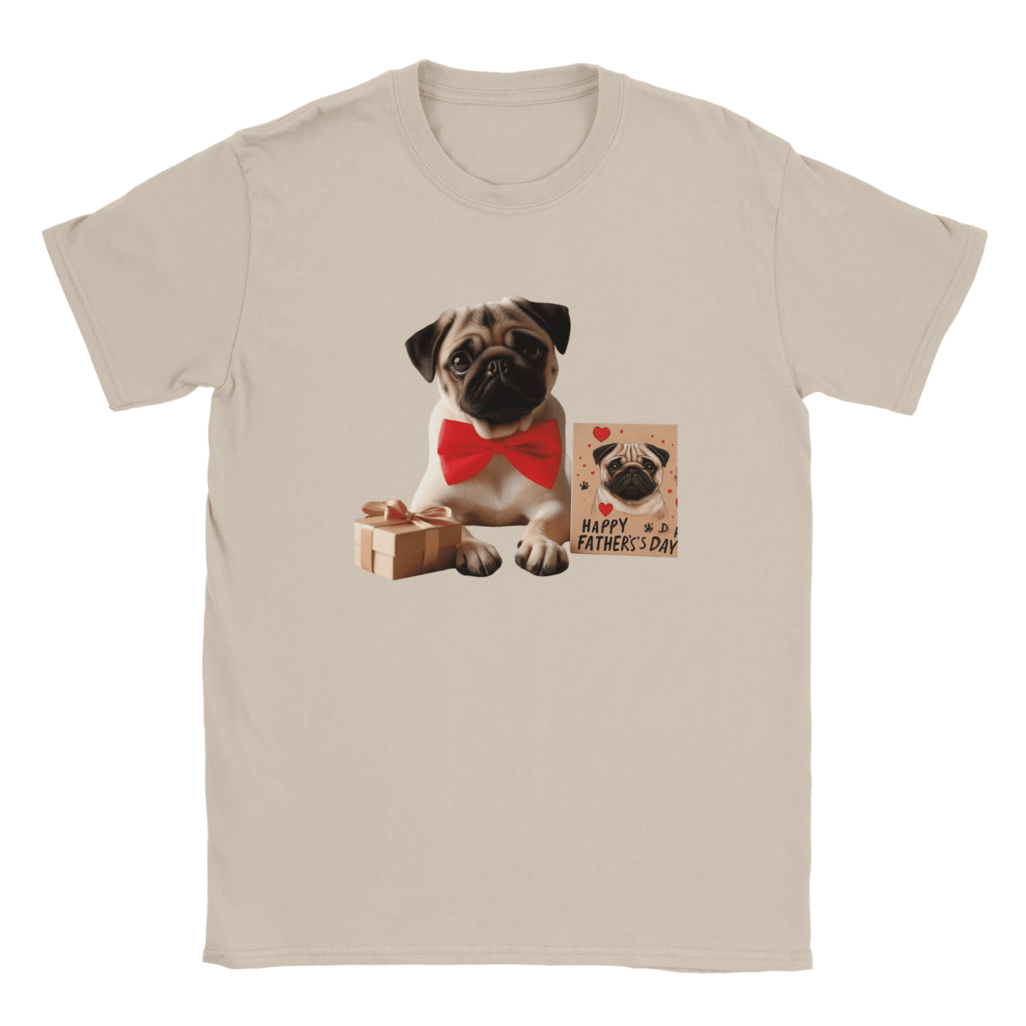 Fathers Day Pug T-shirt - Petselfie
