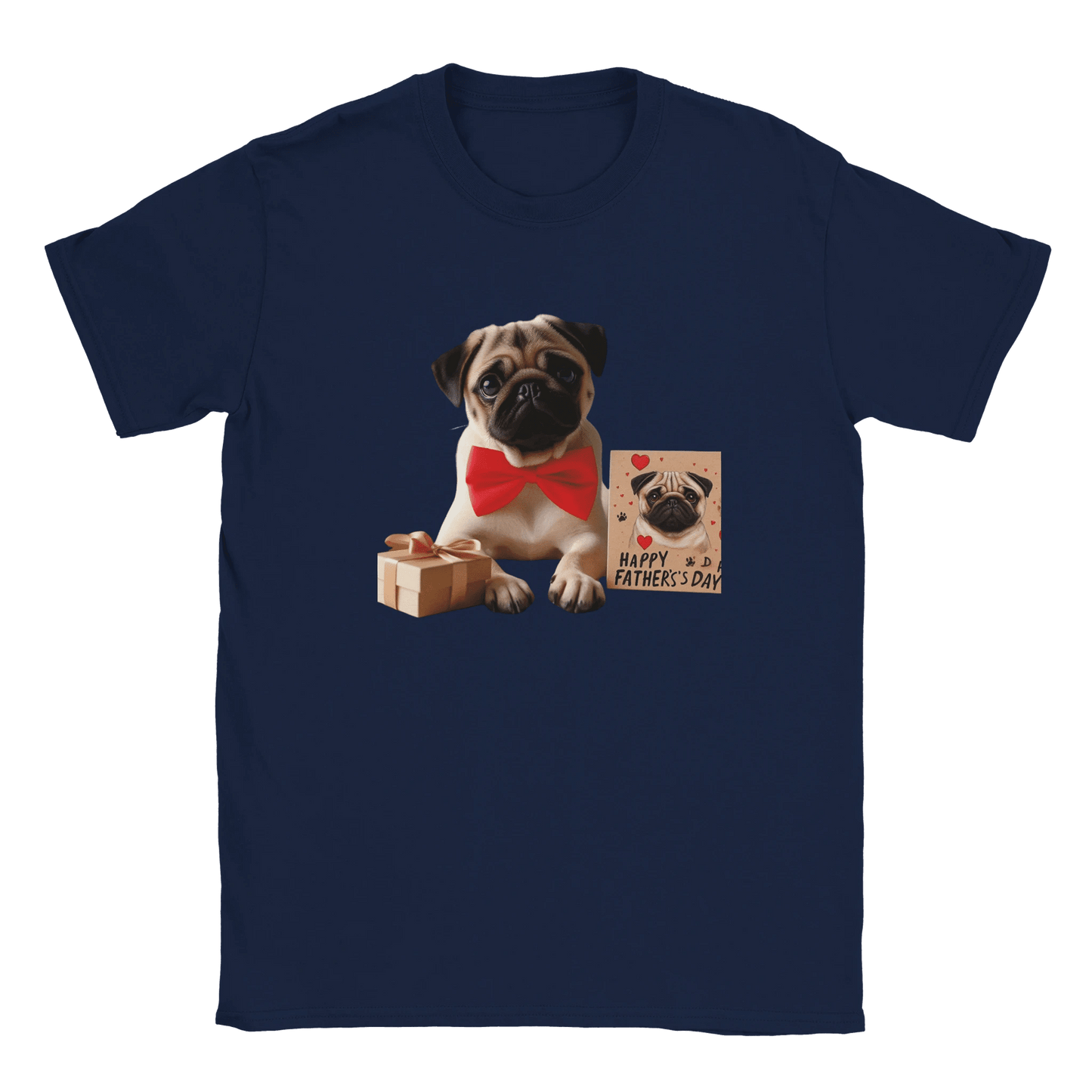 Fathers Day Pug T-shirt - Petselfie