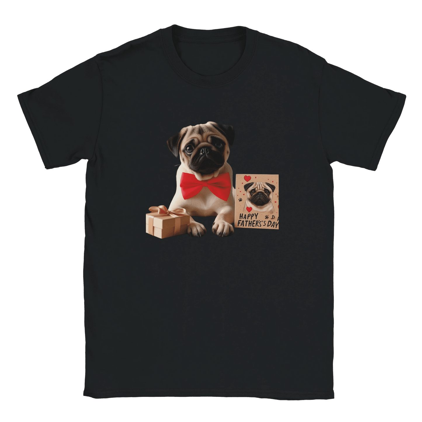 Fathers Day Pug T-shirt - Petselfie